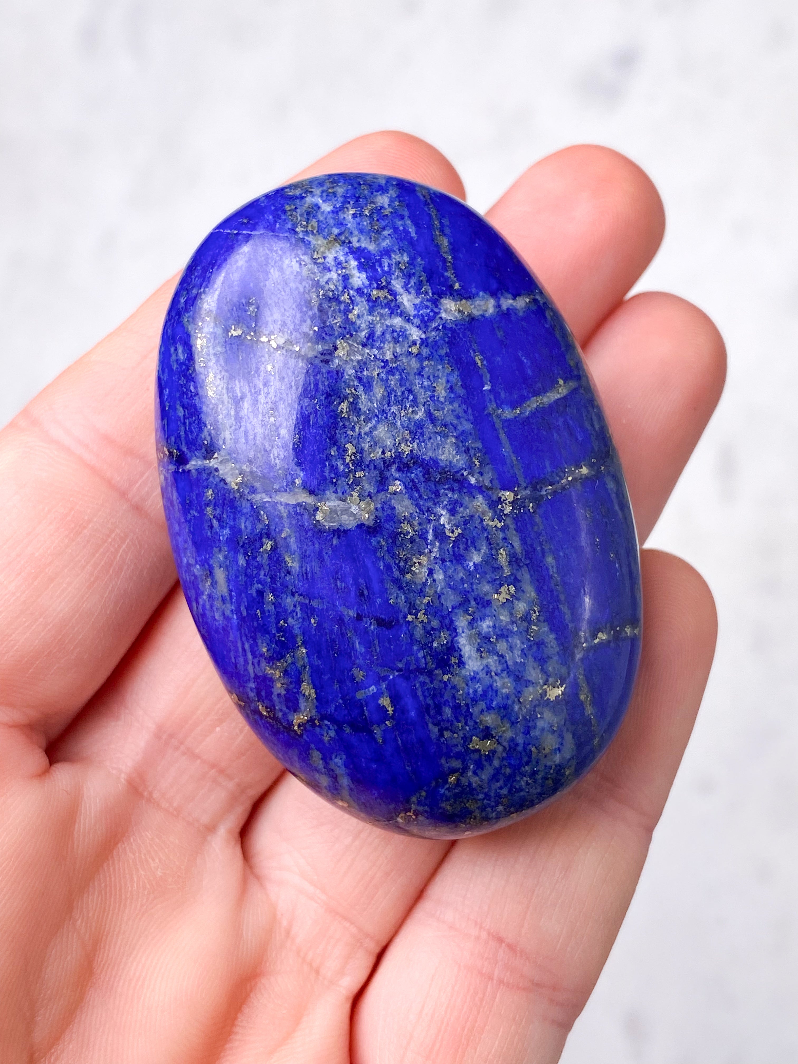 Lapis Lazuli Palmstone (Nr. 27)