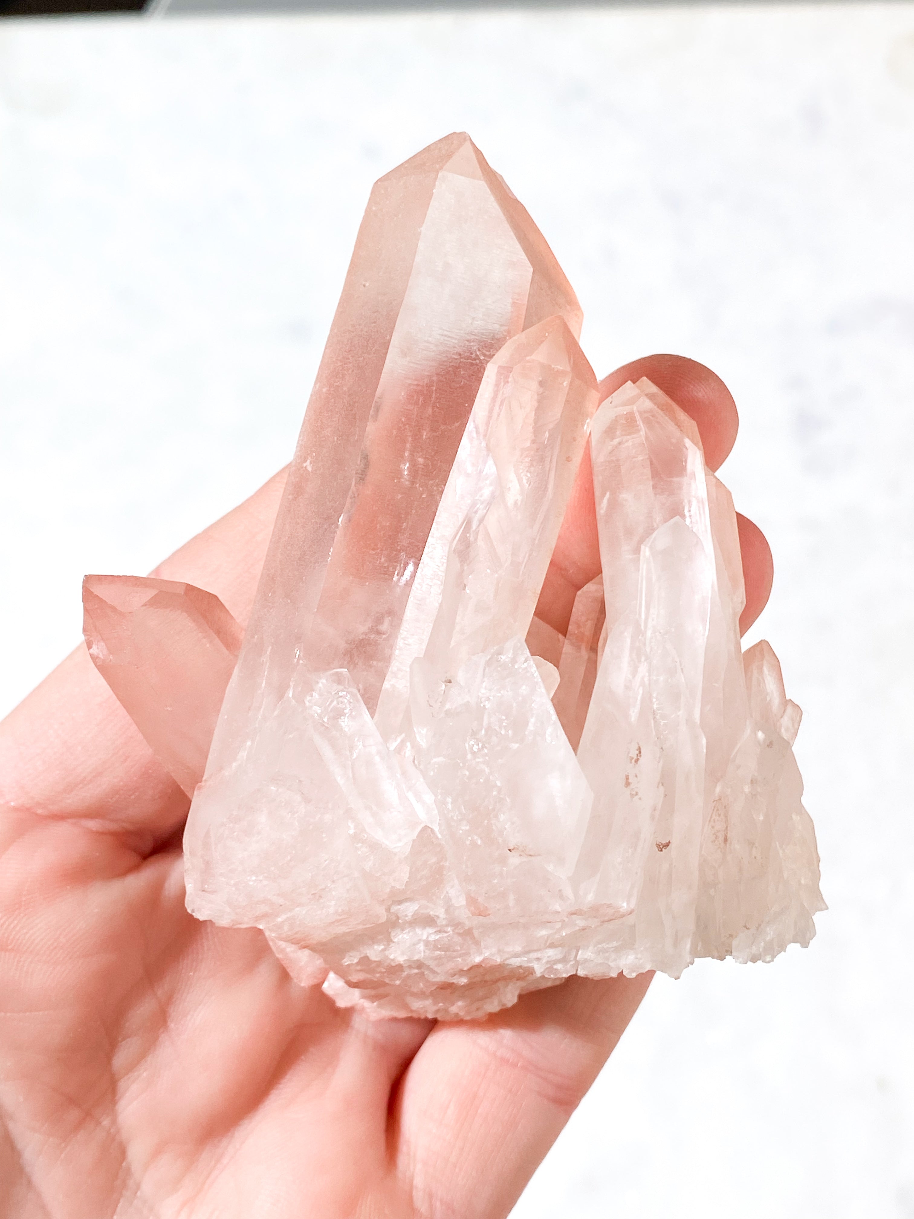 Outlet - Pink Lithium Kvarts Klynge (Nr. 1)