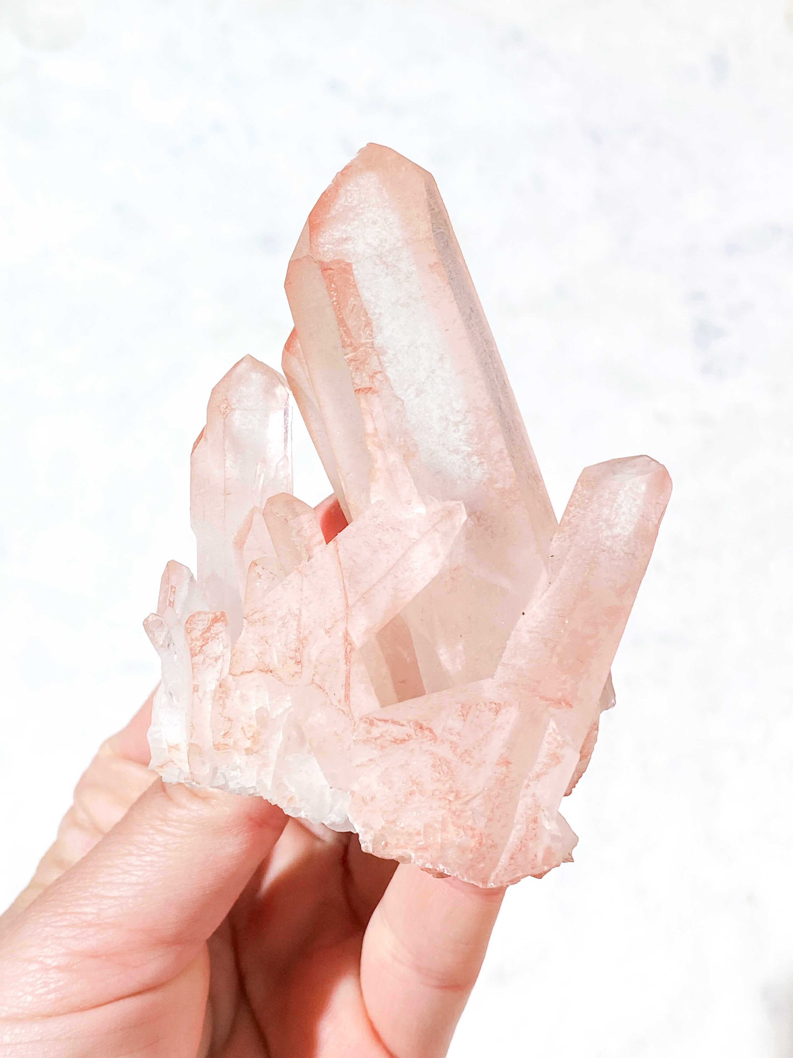 Outlet - Pink Lithium Kvarts Klynge (Nr. 1)