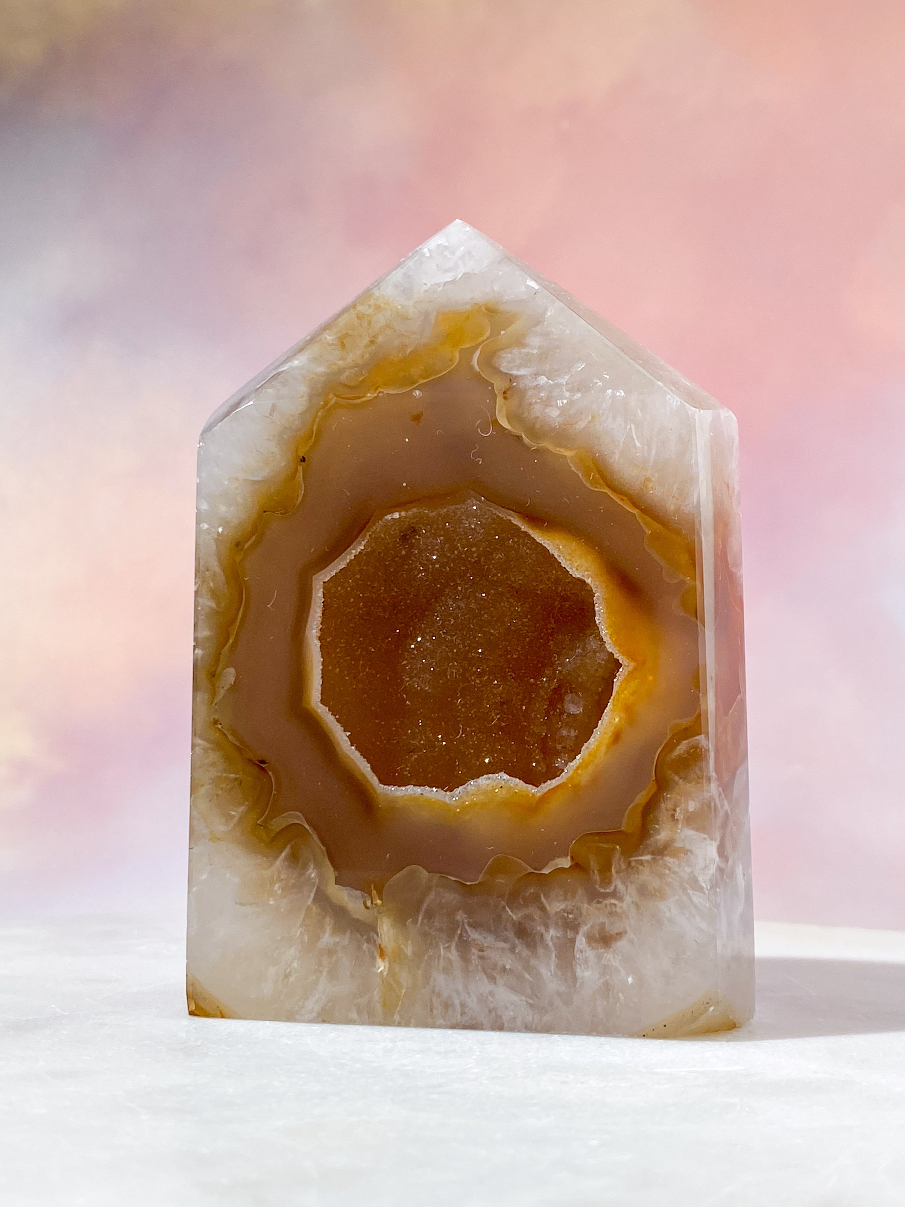 Druzy Agat Tårn (Nr. 30)