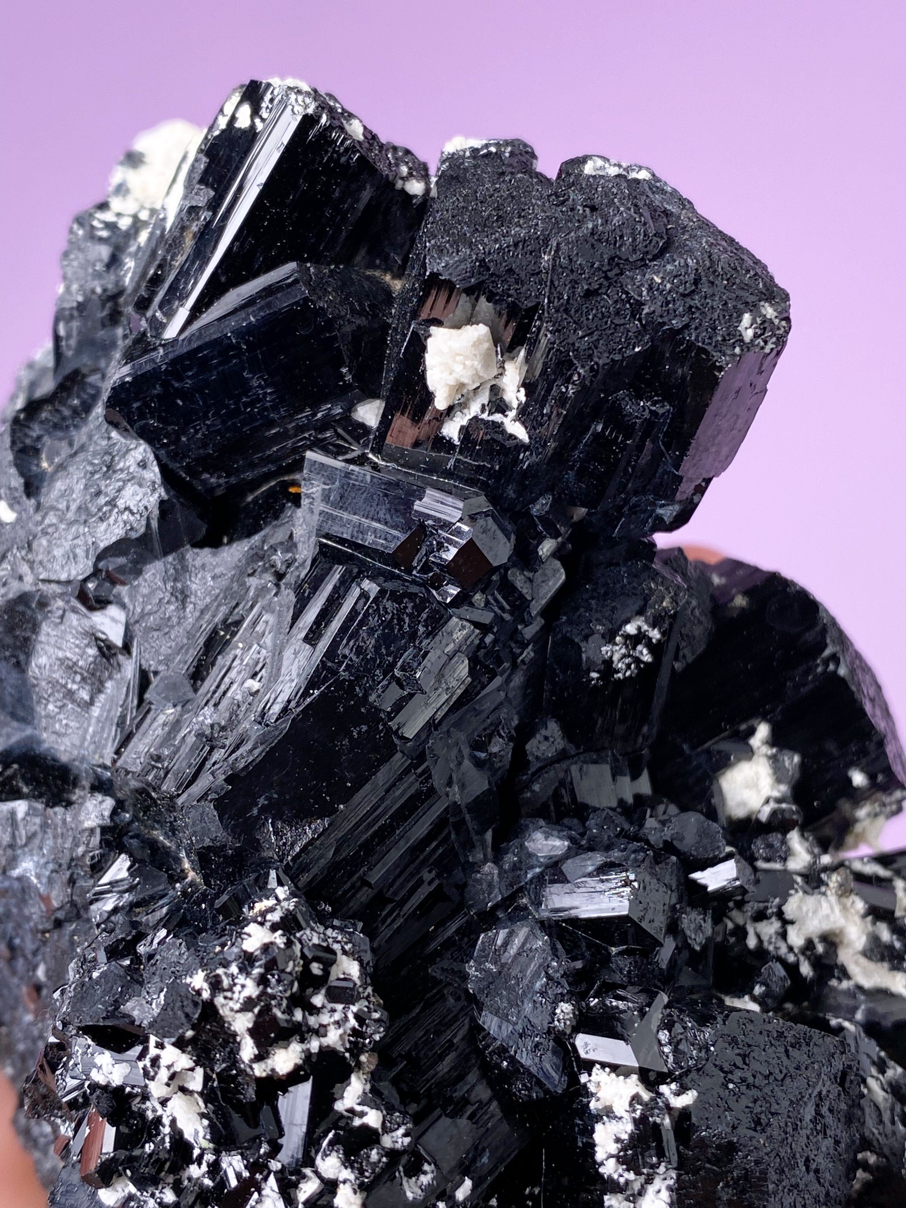 Svart turmalinkluster (nr 1)