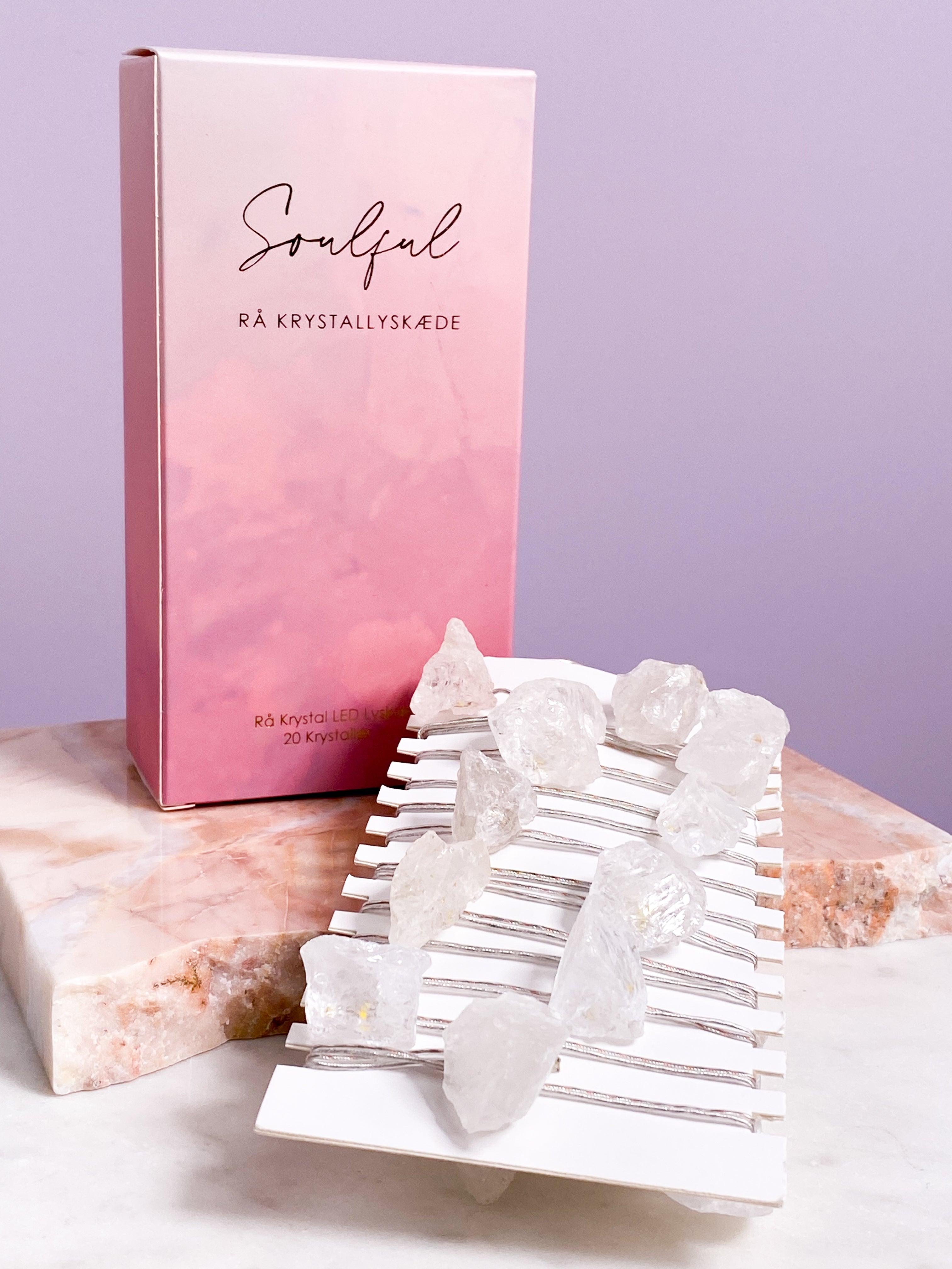 OUTLET - Regnbågsfärgade LED-kristallljusslingor