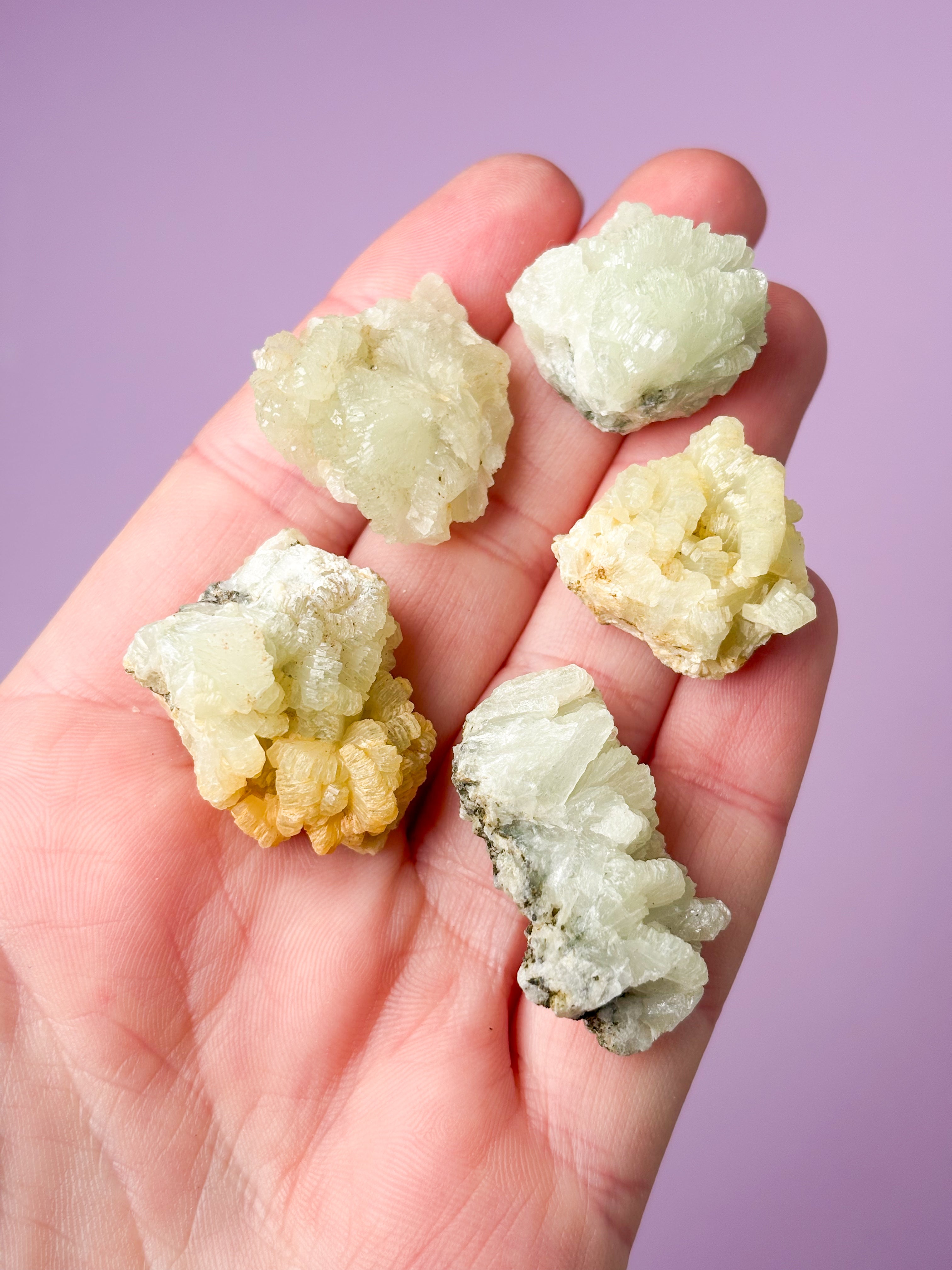 OUTLET - Ljus Prehnit-kluster