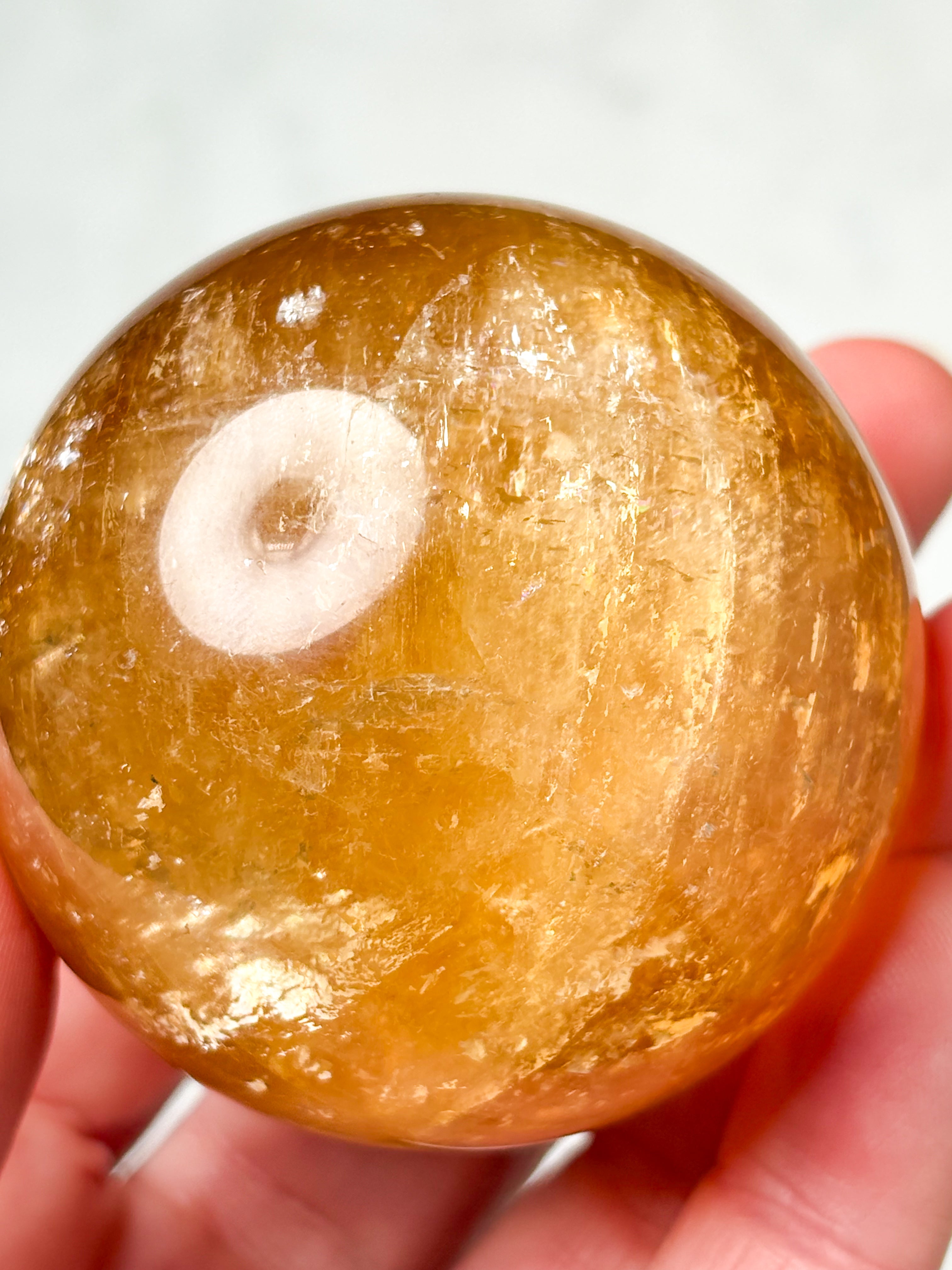 Optisk honungskalkcitkula (nr 1)