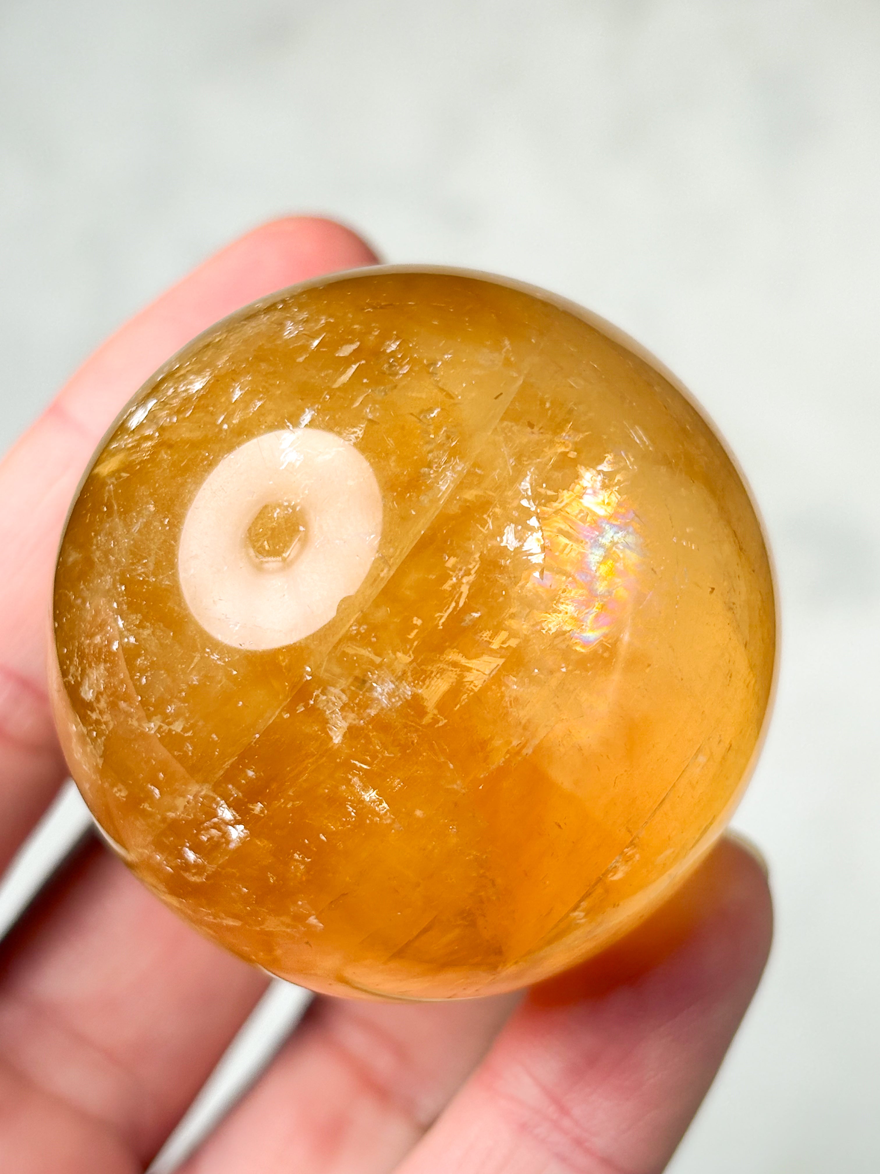 Optisk honungskalkcitkula (nr 7) 