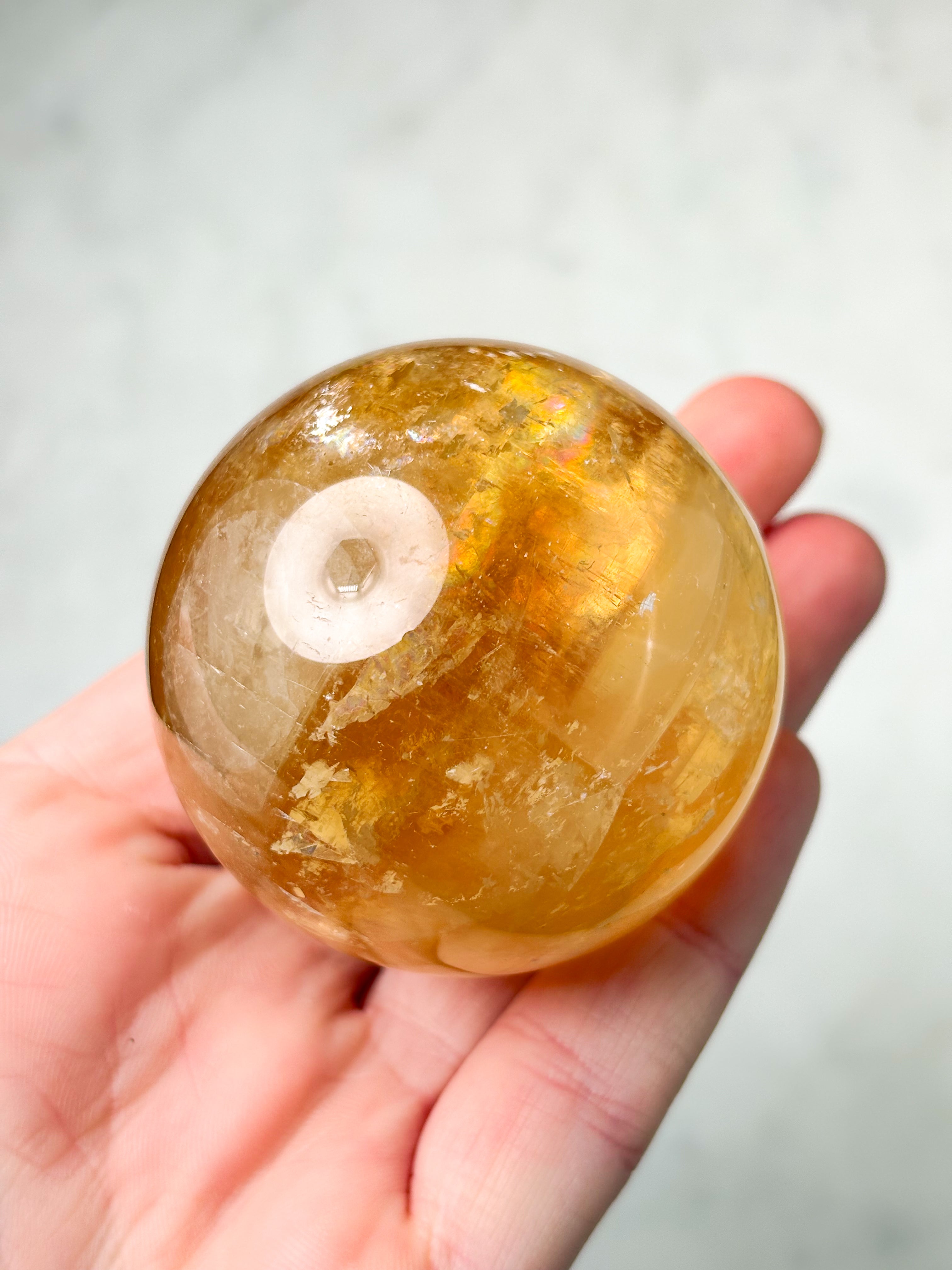 Optisk honungskalkcitkula (nr 9) 