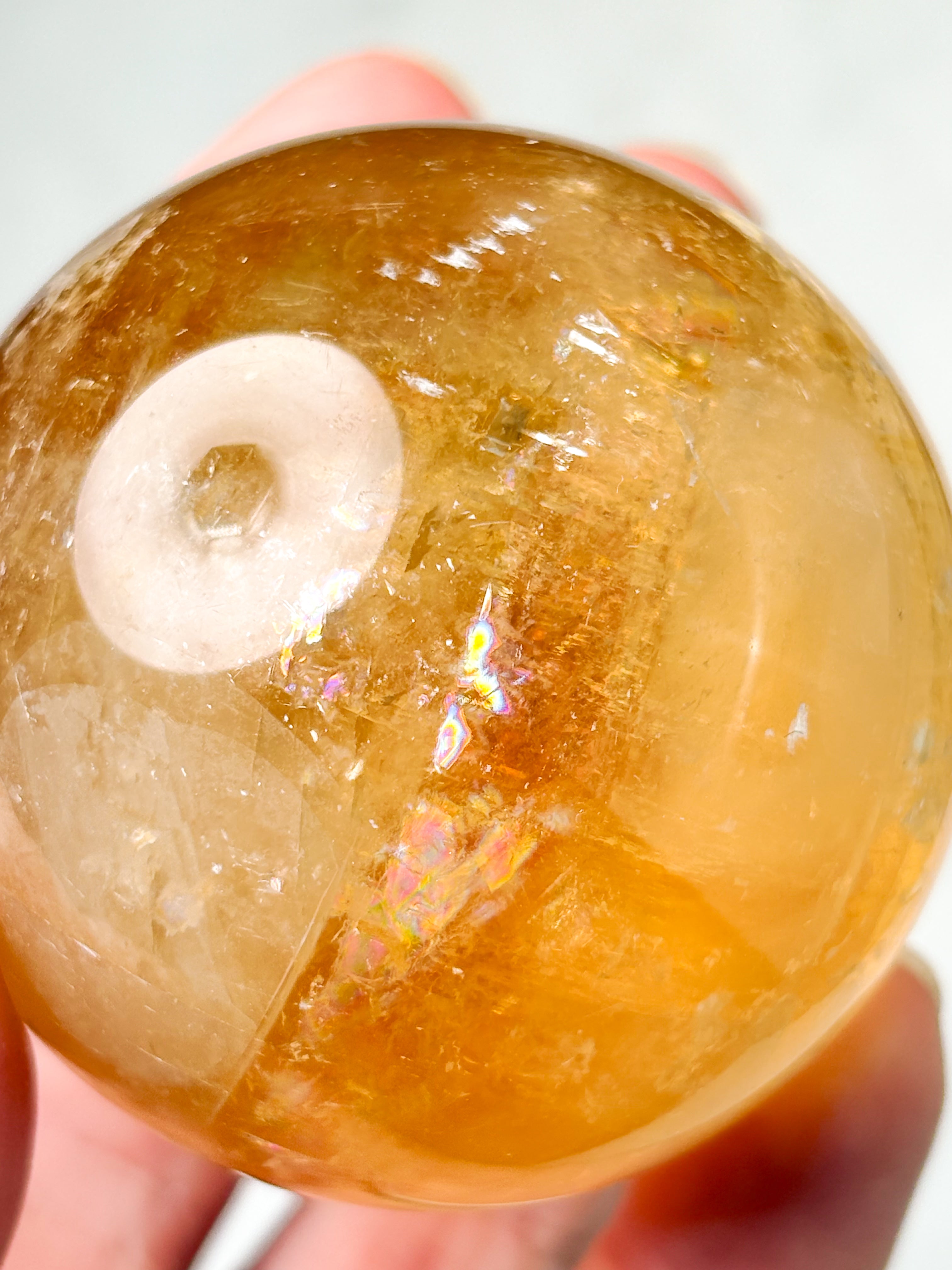 Optisk honungskalkcitkula (nr 9) 