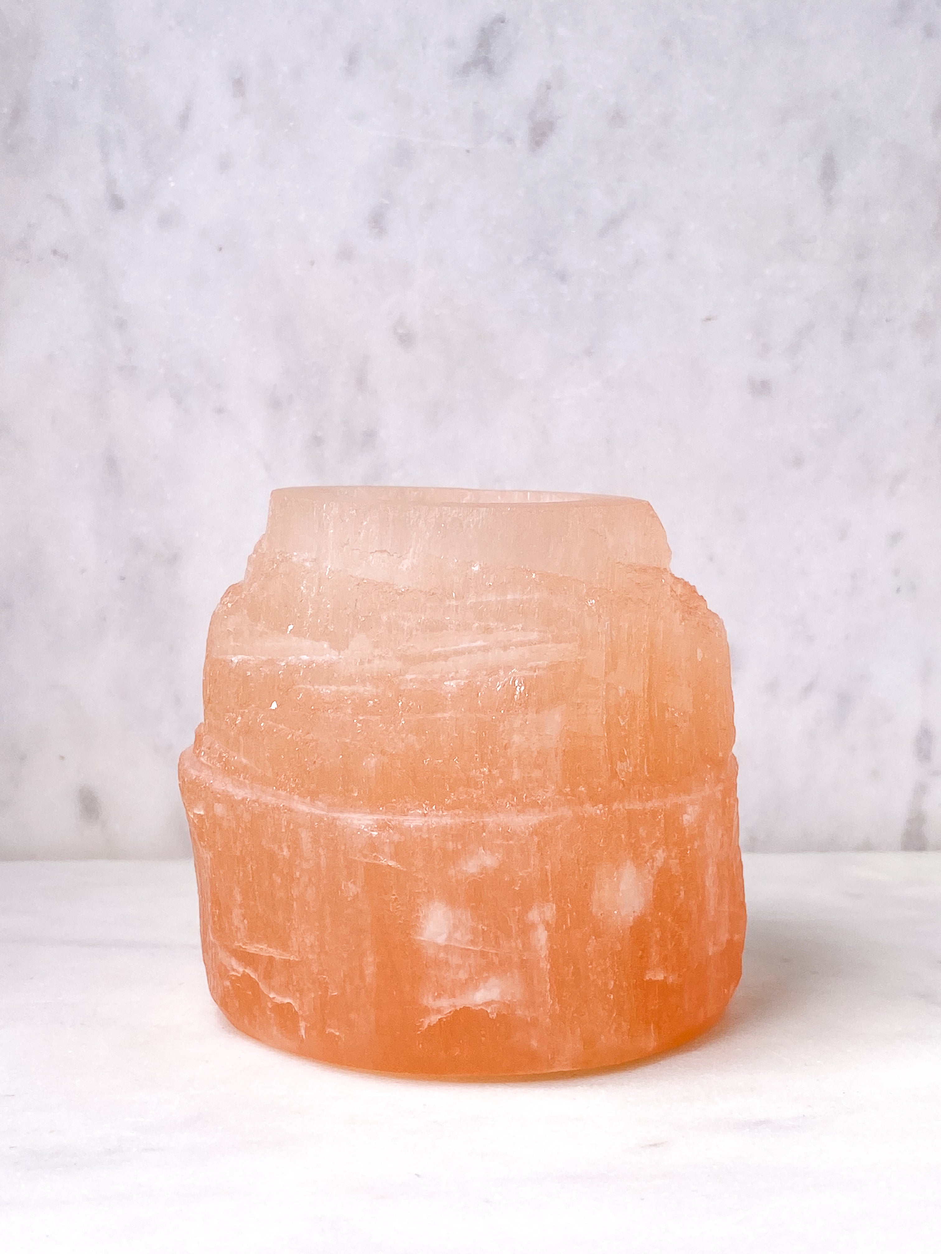 SELENITE RAW FIREFACE HOLDER