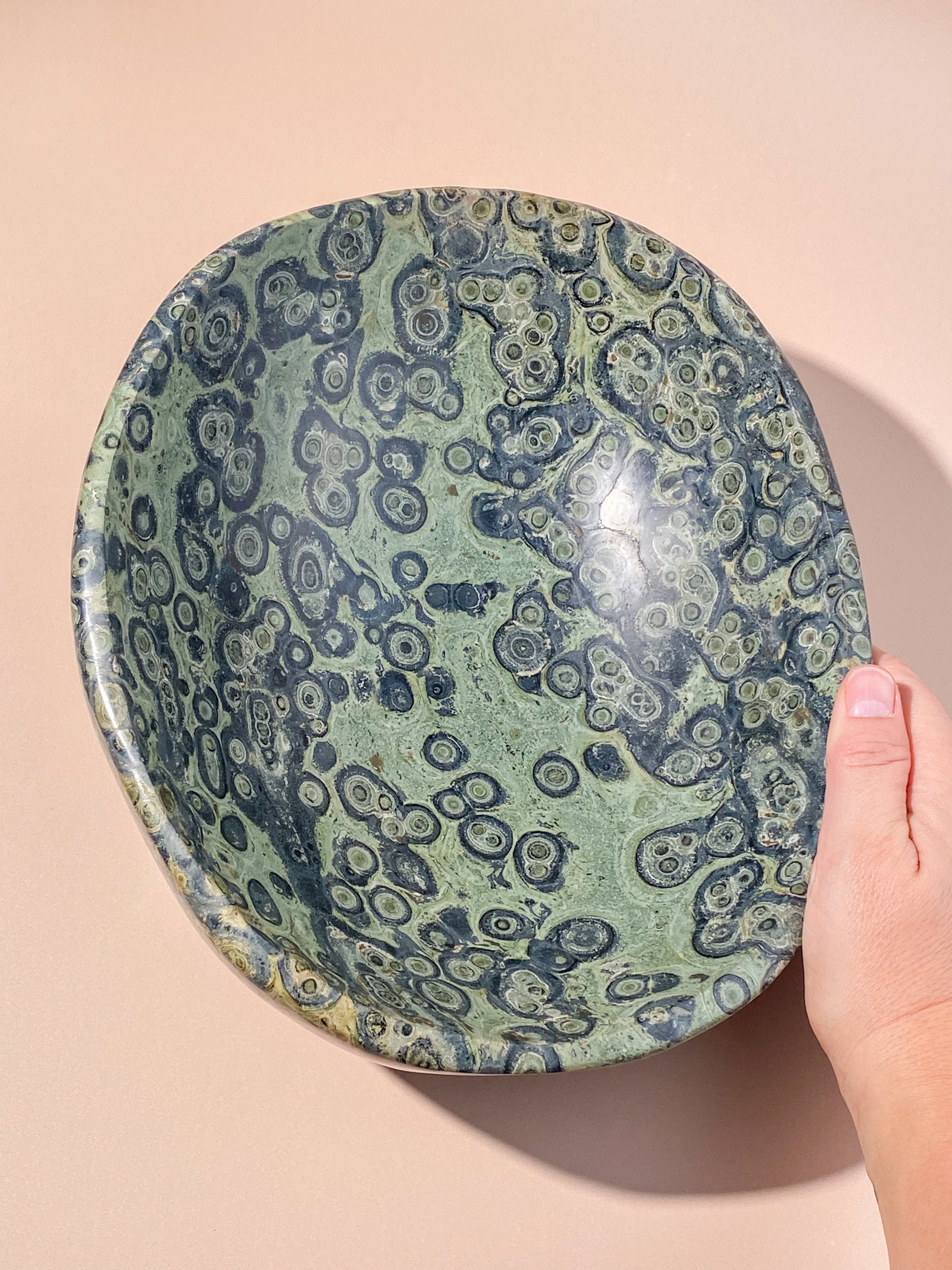 XL Kambaba Jaspis Skål (Nr. 1)