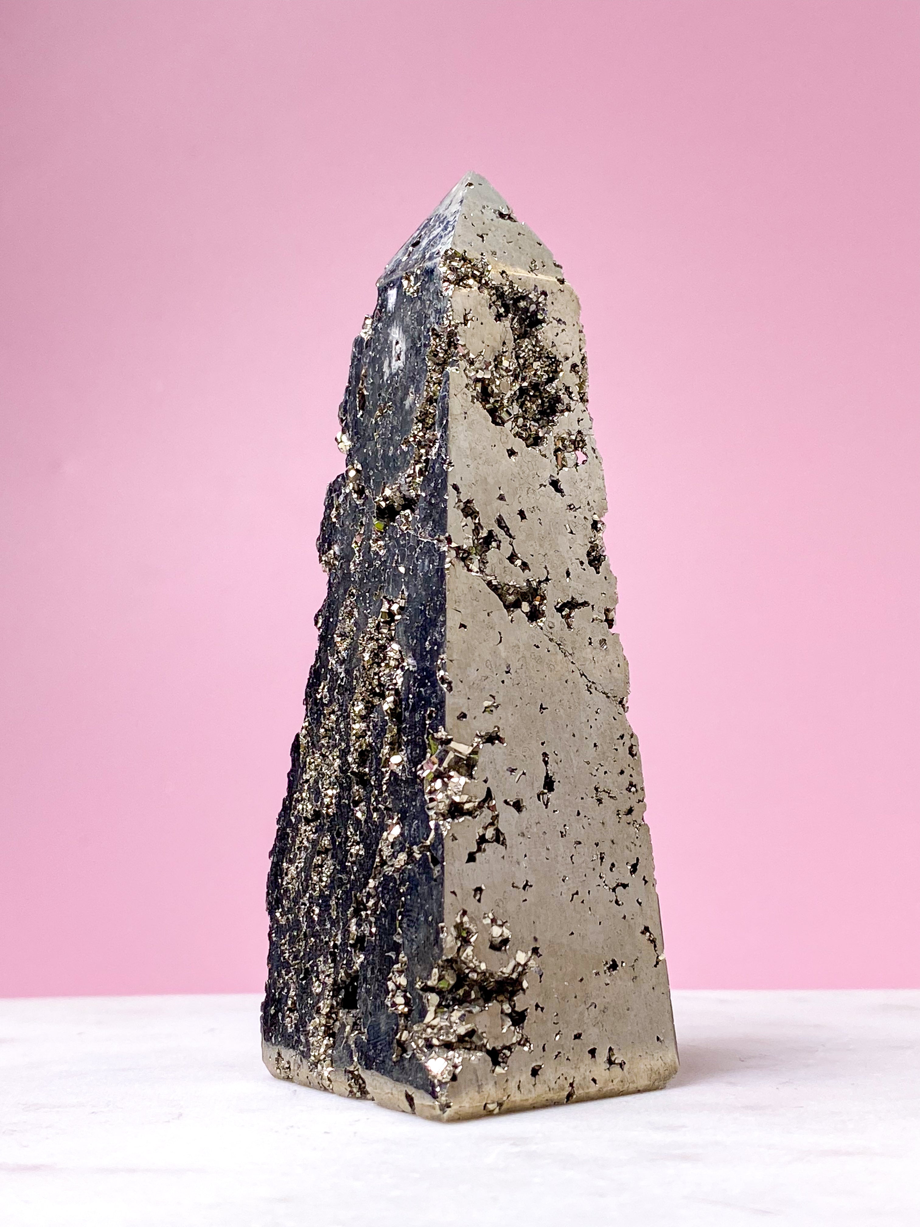 Druzy Pyrit Tårn (Nr. 21)