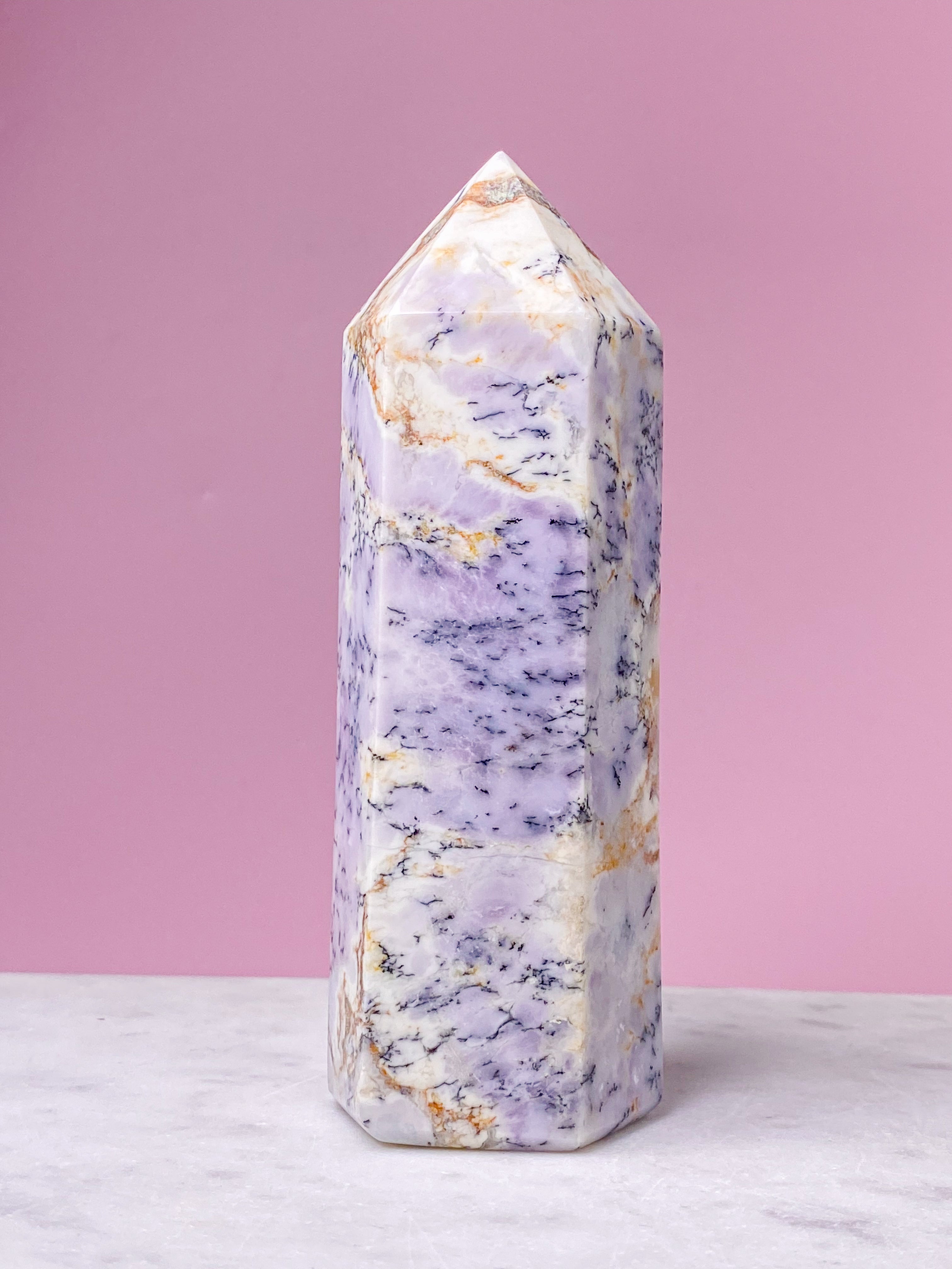 Kæmpe Dendrit Opal Tårn (Nr. 4)