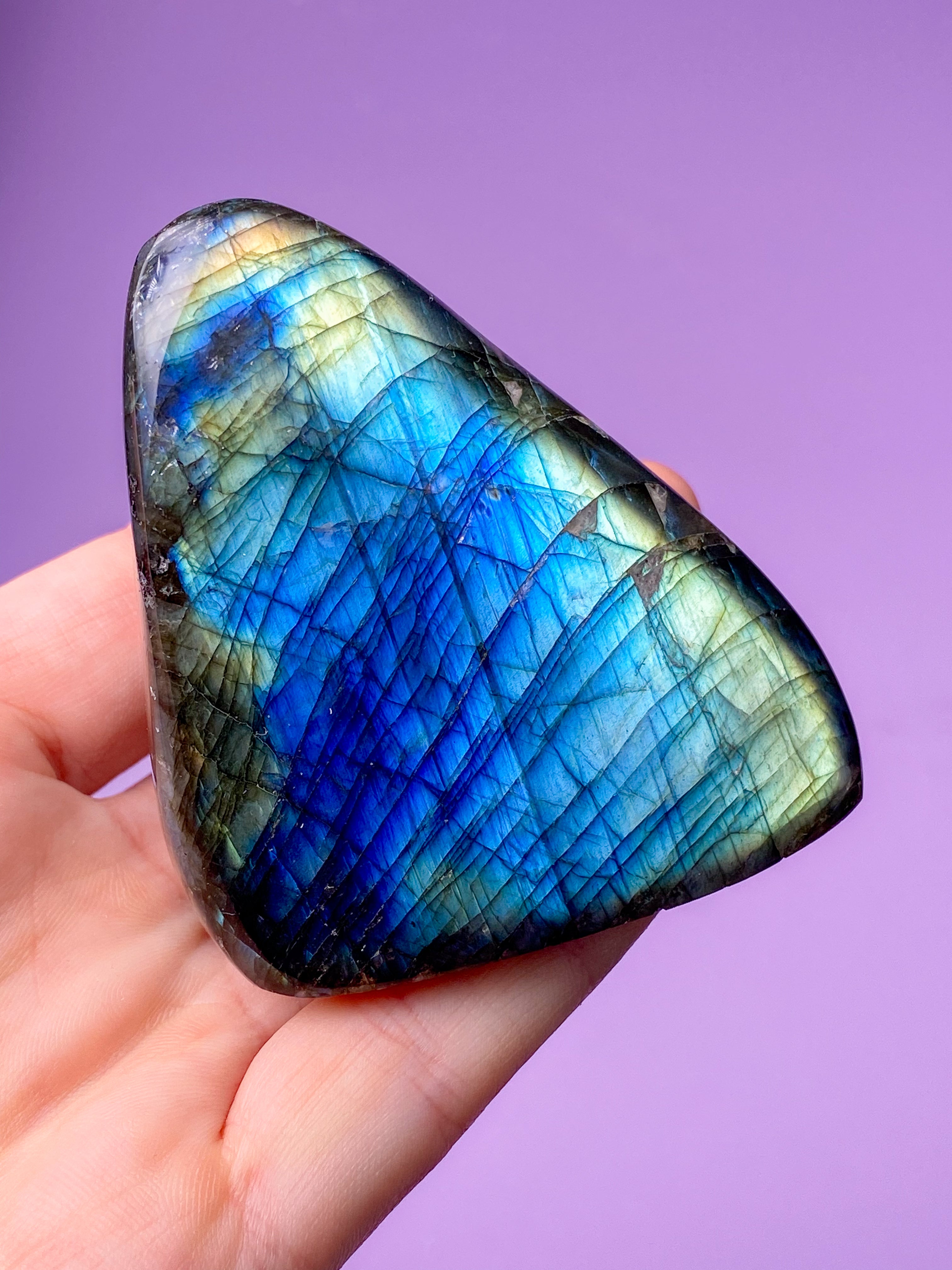 Guld labradorite hjärta