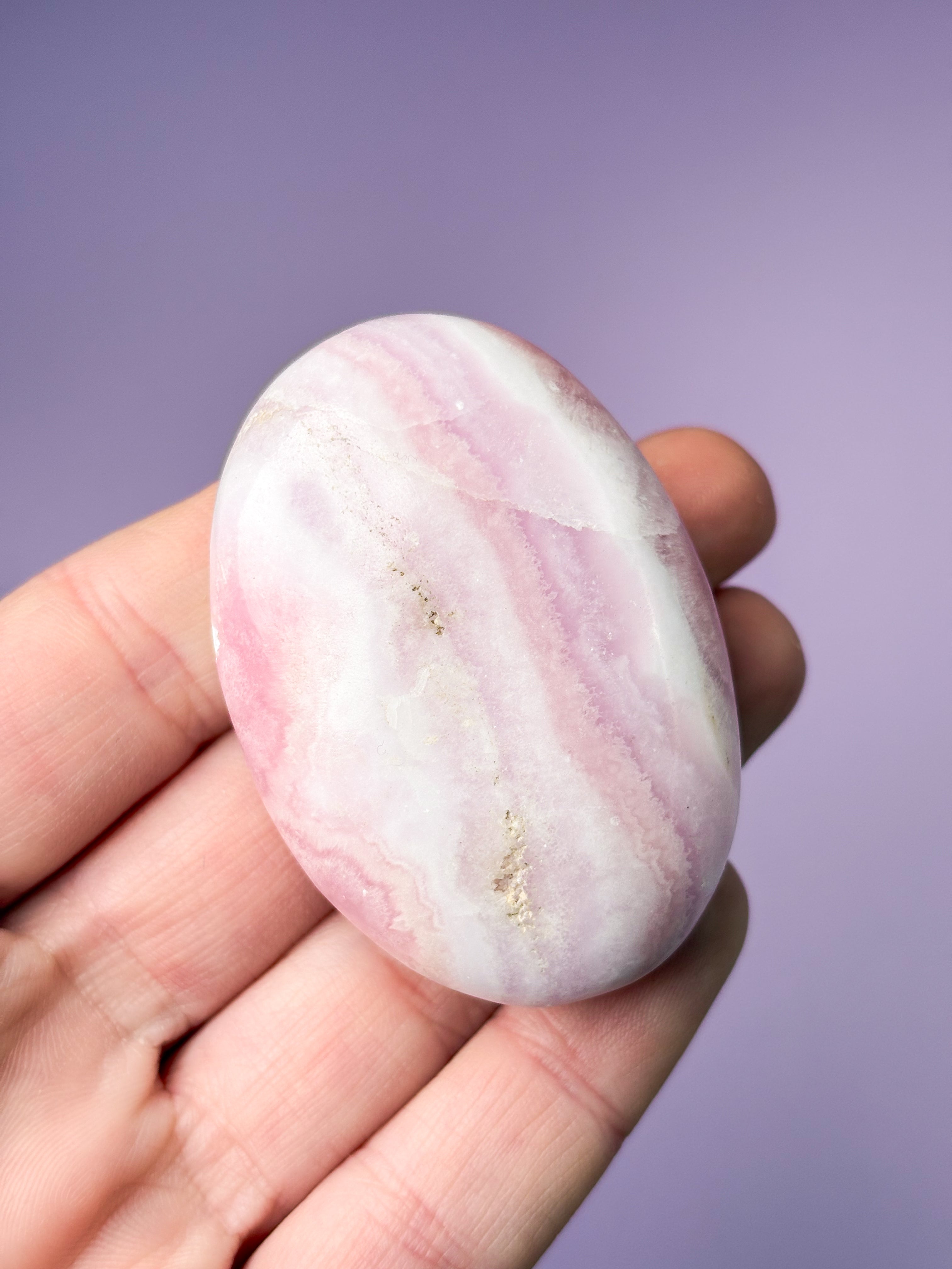 Rosa aragonitpalmsten (nr 9)