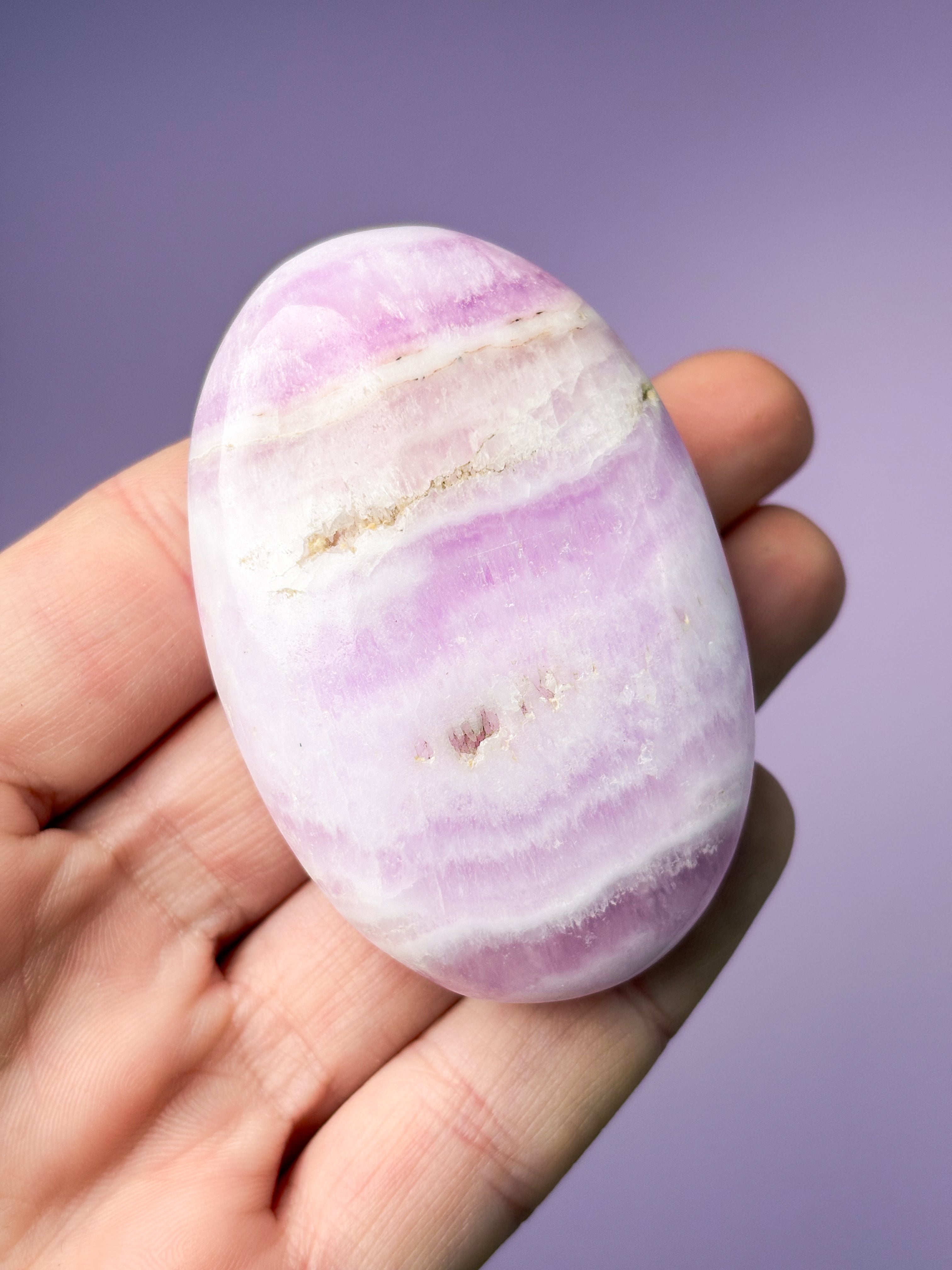 Rosa aragonitpalmsten (nr 11)