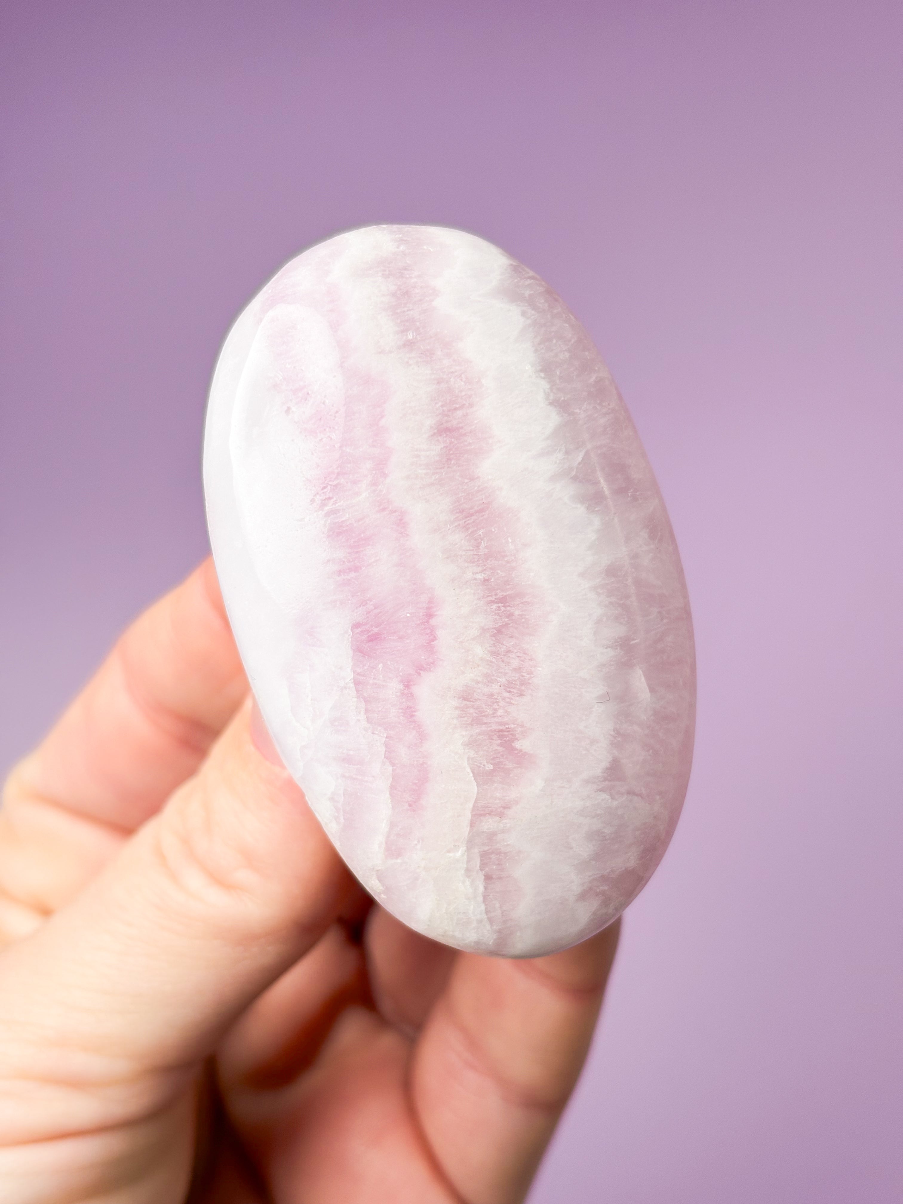 Rosa aragonitpalmsten (nr 12)