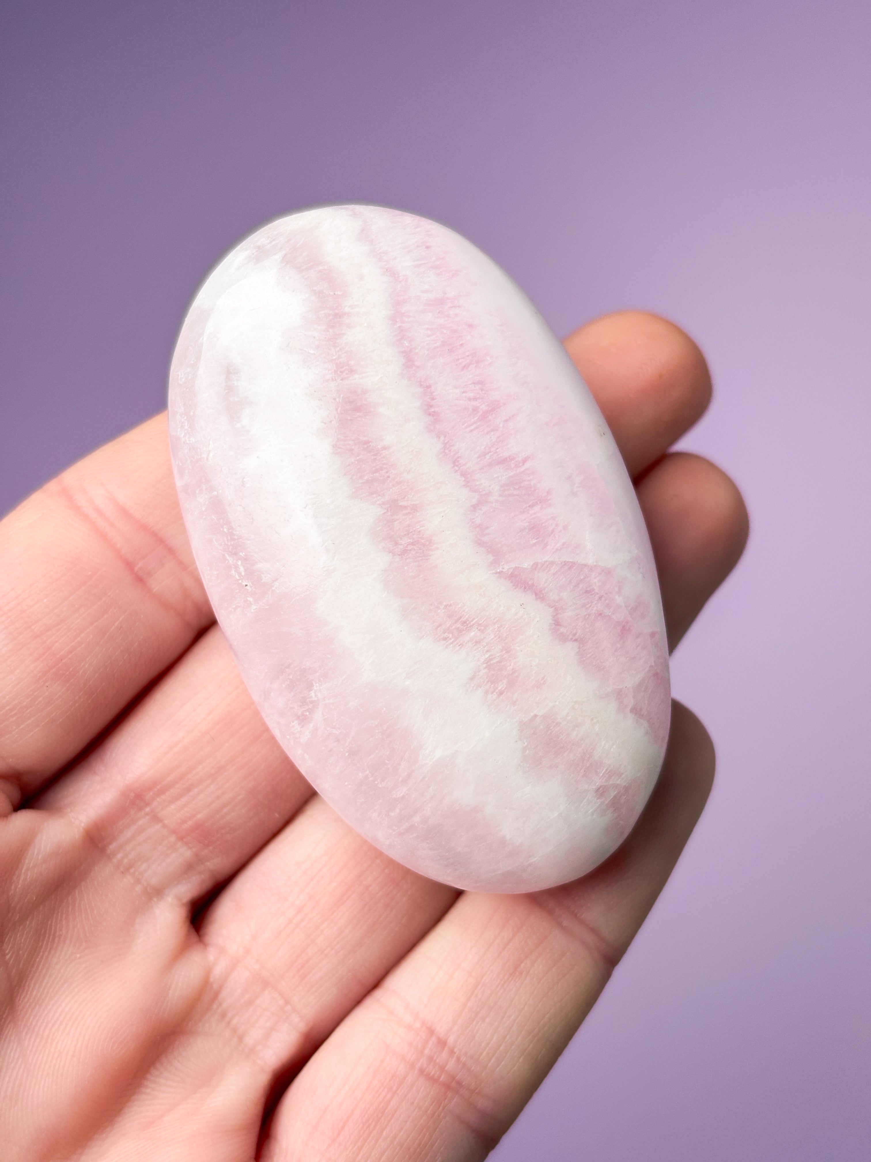 Rosa aragonitpalmsten (nr 12)