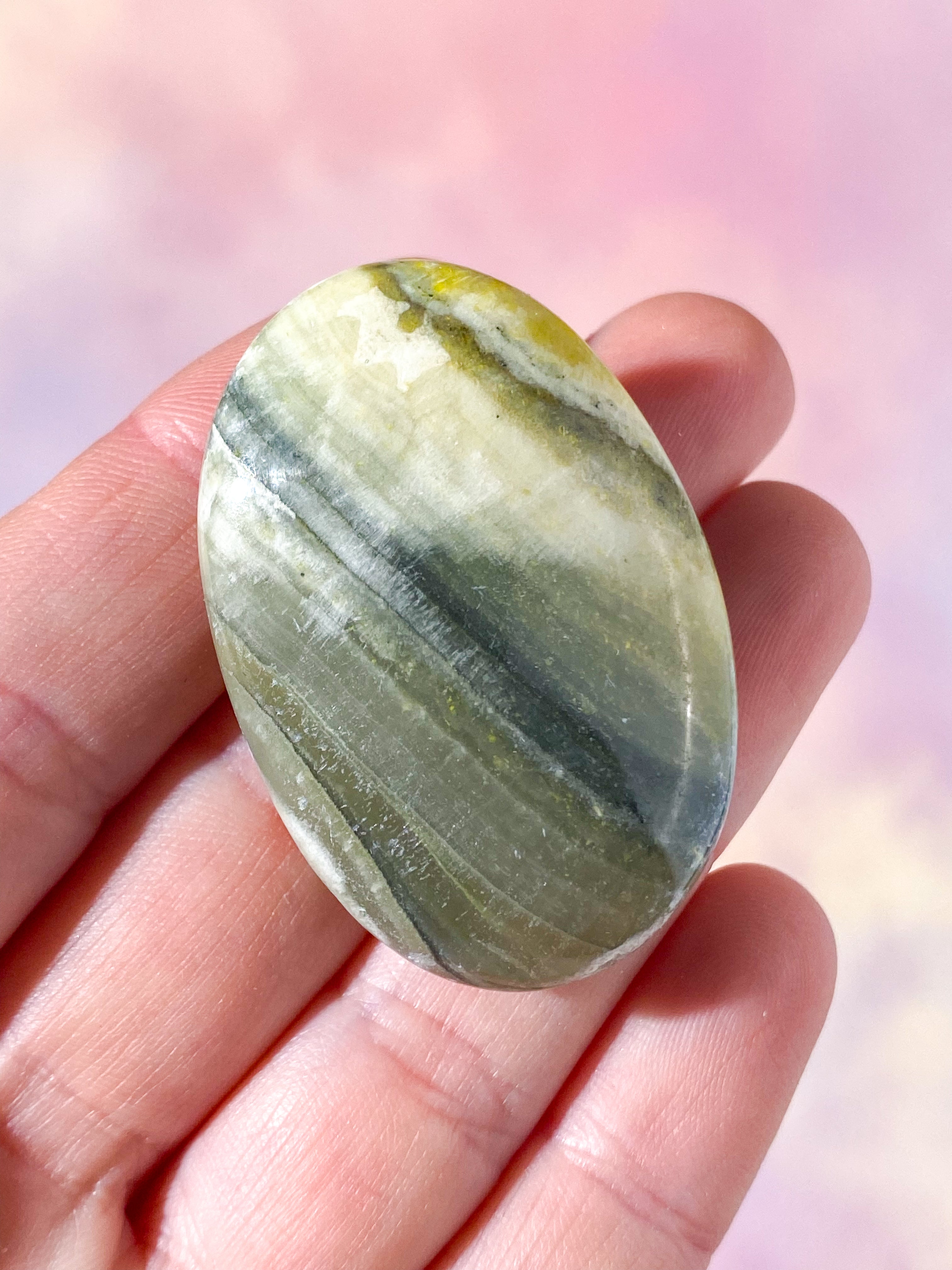 Bumble Bee Calcit Palmstone (Nr. 9)
