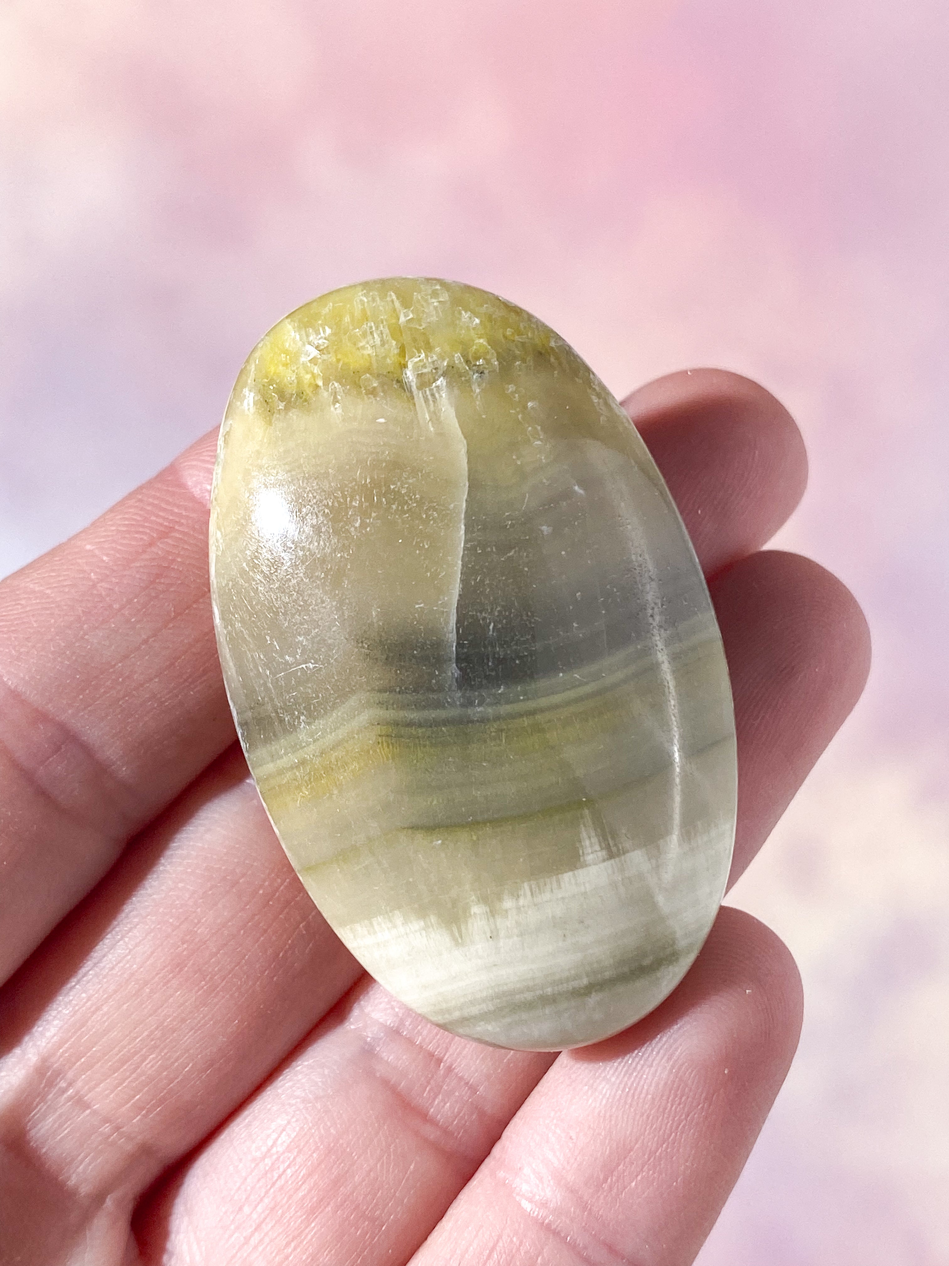 Bumble Bee Calcit Palmstone (Nr. 13)