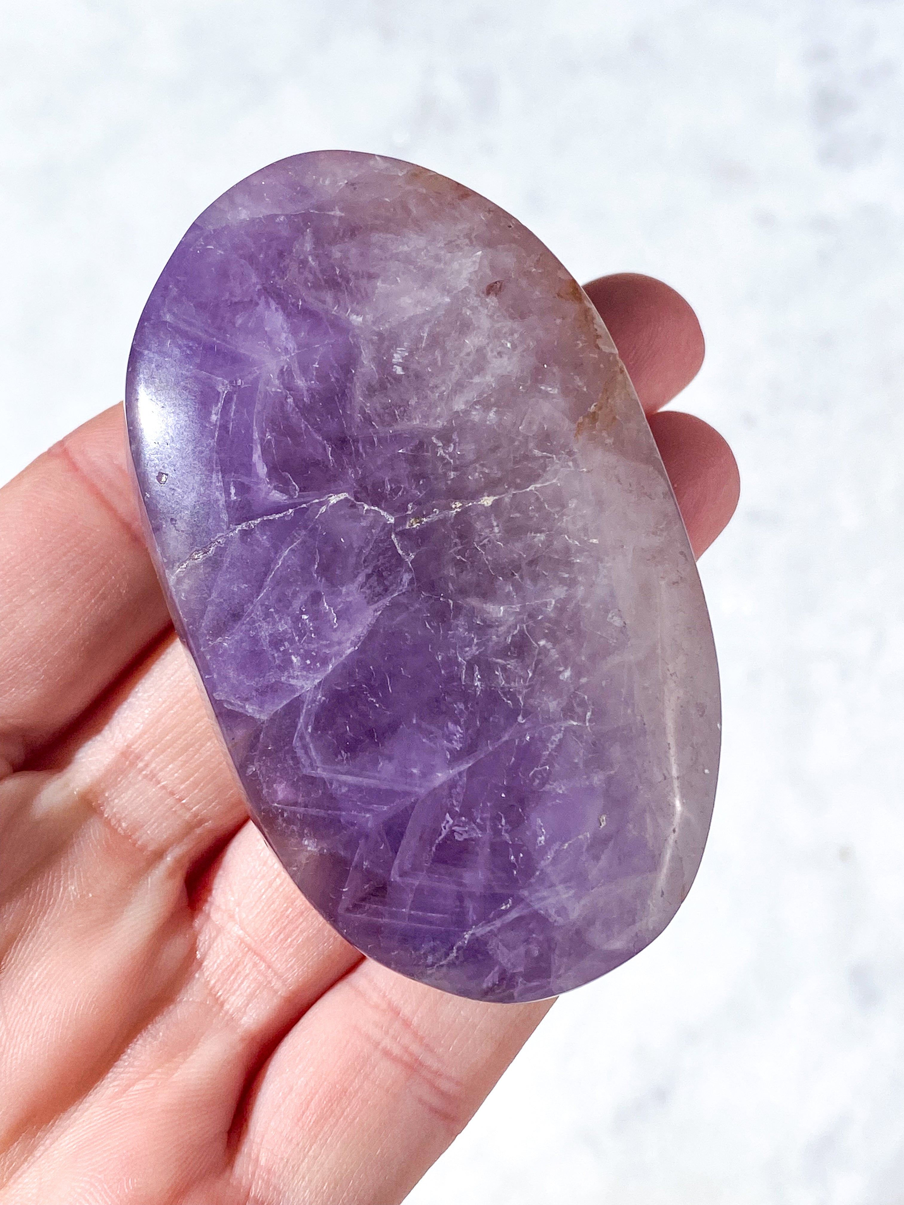 Mexico Agat & Ametyst Palmstone (Nr. 3)