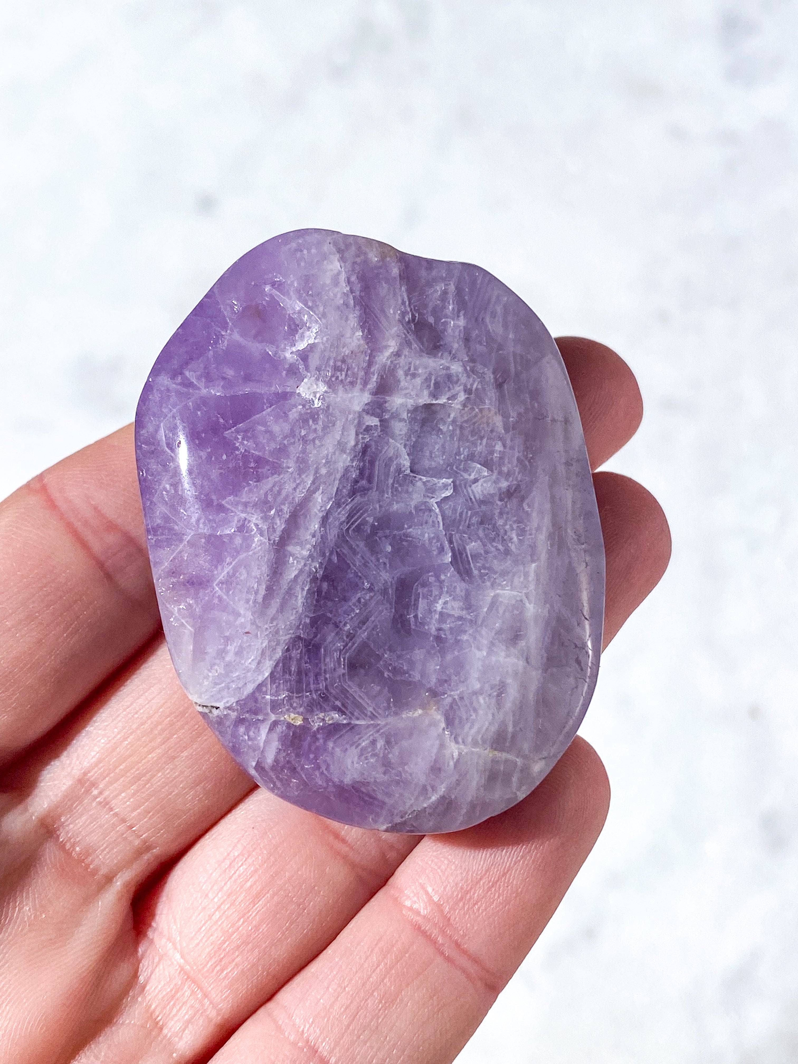 Mexico Agat & Ametyst Palmstone (Nr. 7)
