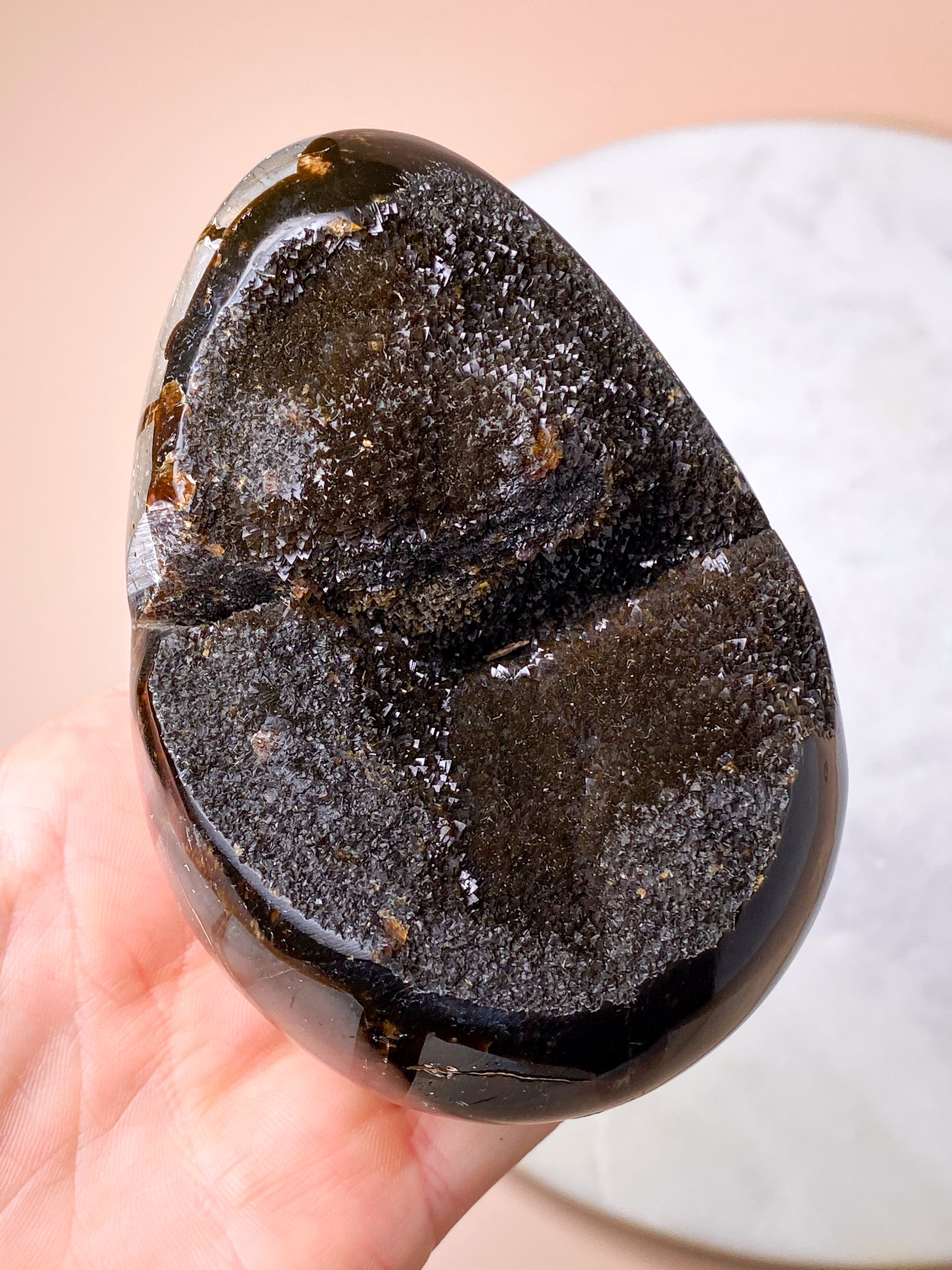 Druzy Septarie-ägg (nr 4)