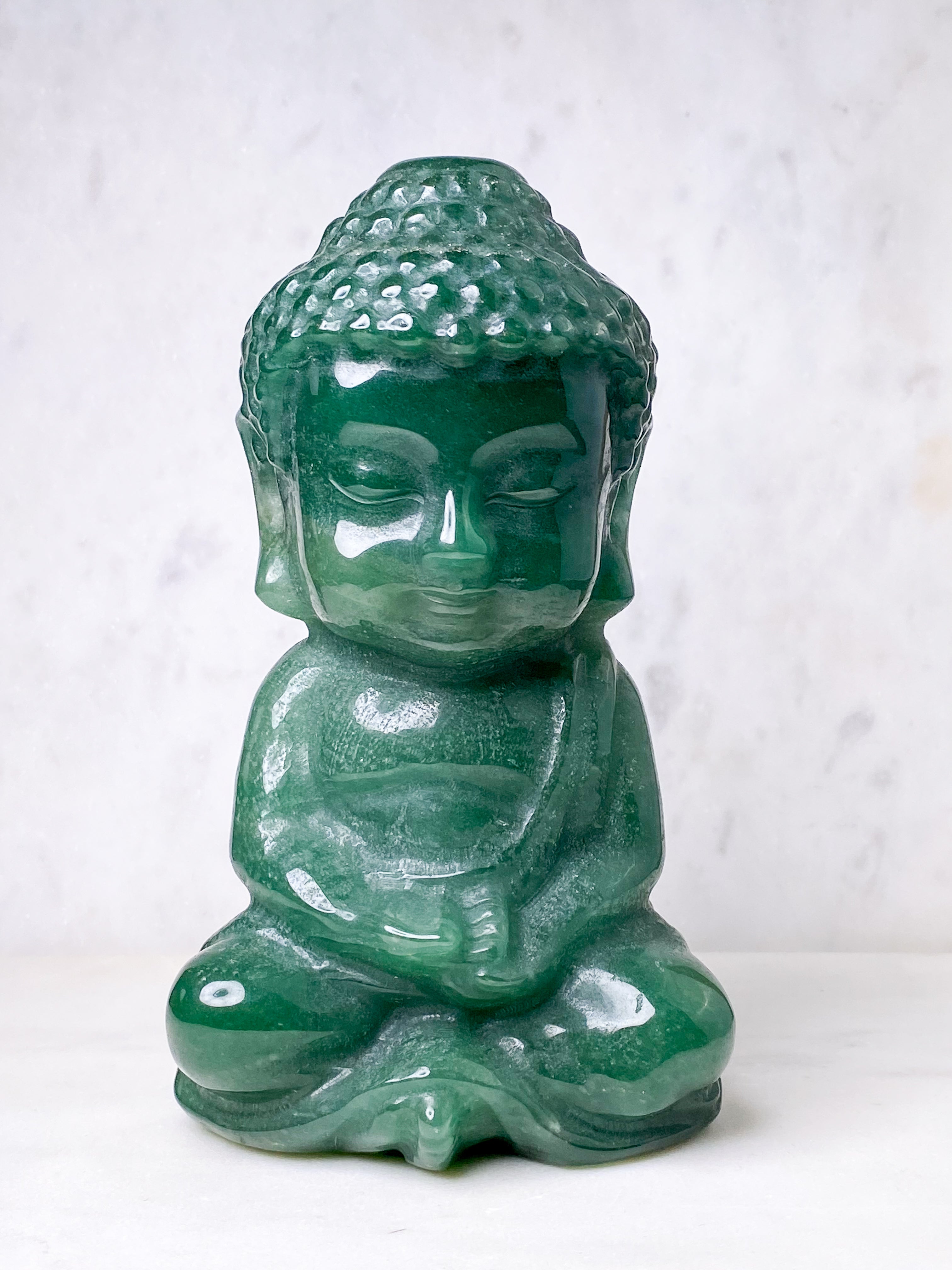 Kæmpe Grøn Aventurin Buddha