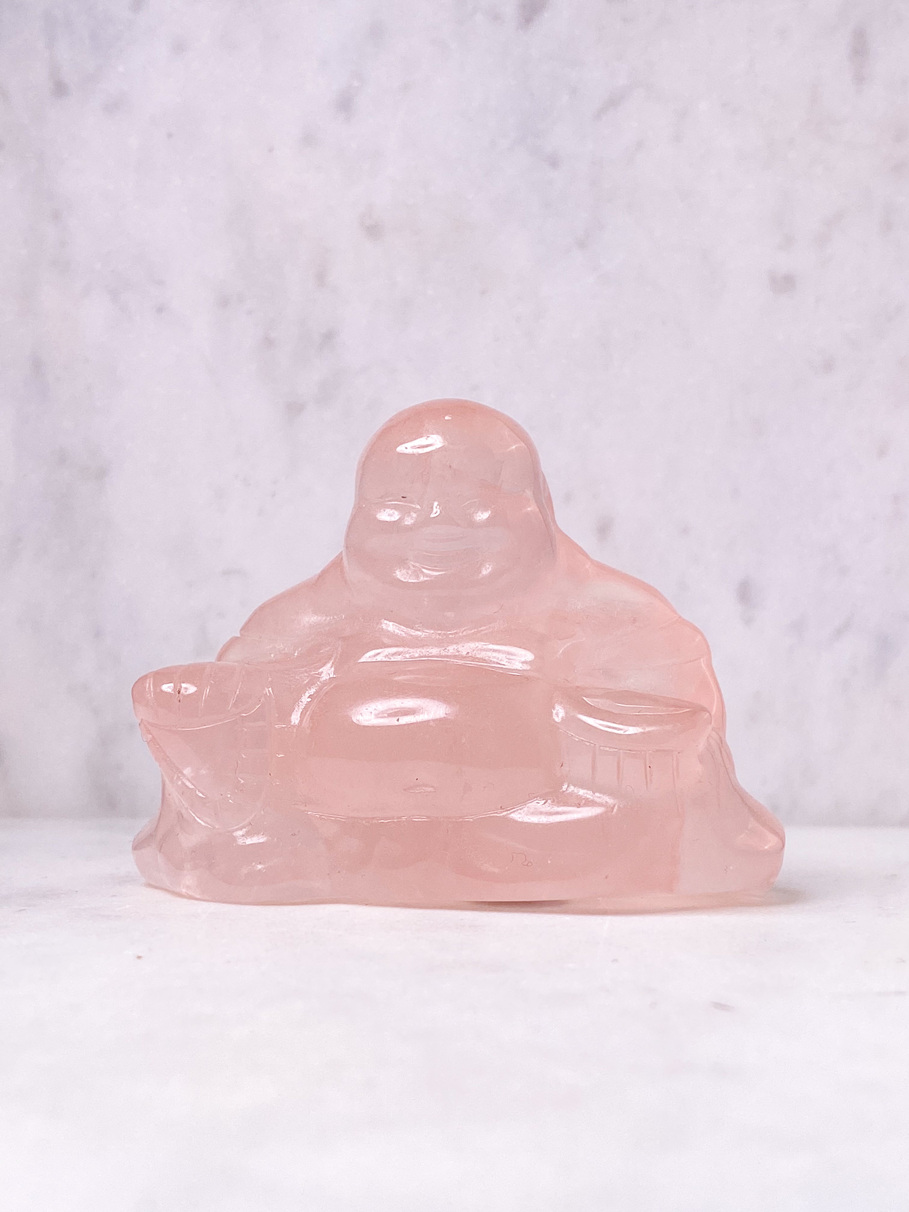 Rosakvarts Buddha (Nr. 2)