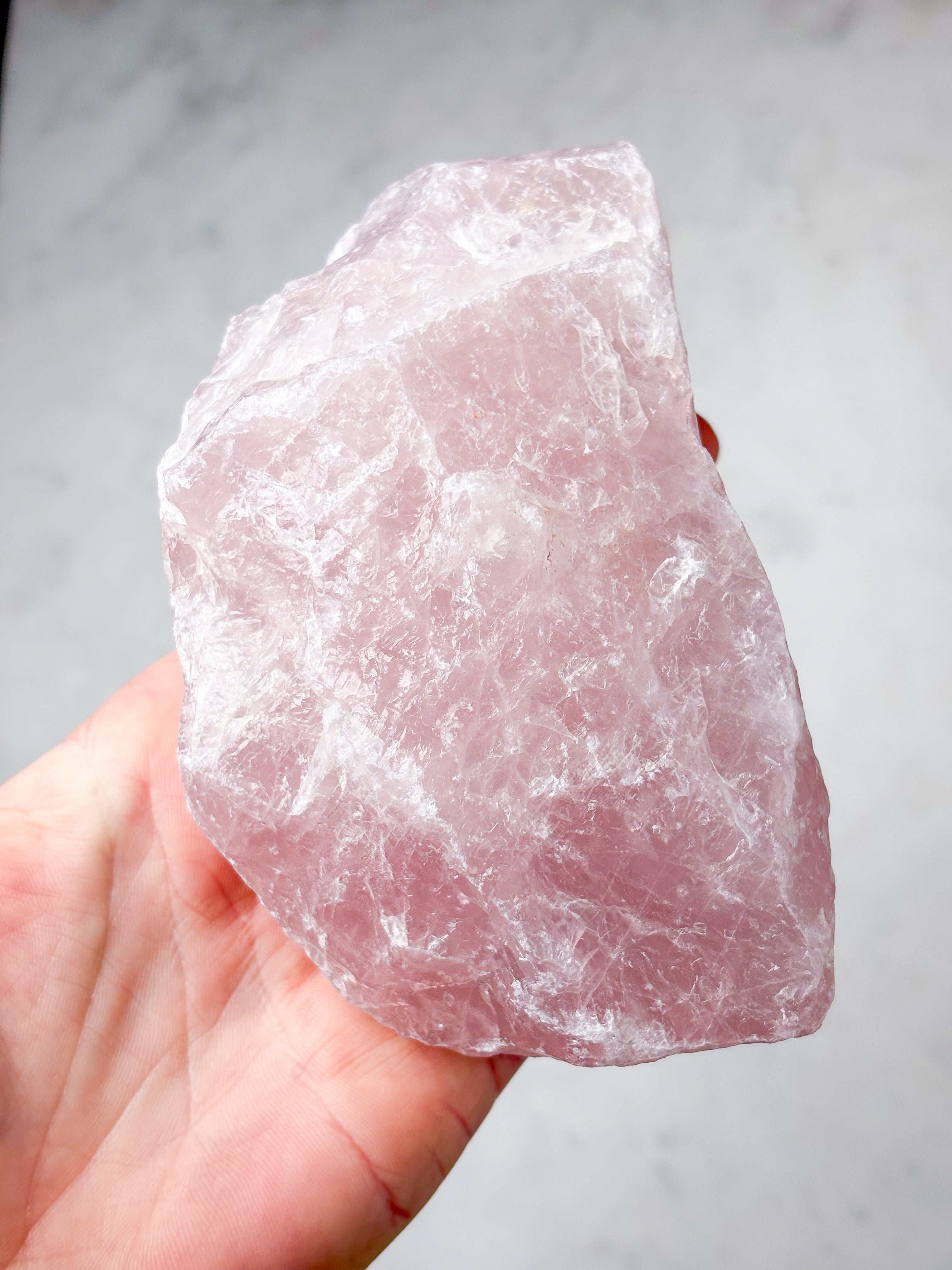 Jätte-rosenkvarts rå (nr 1)