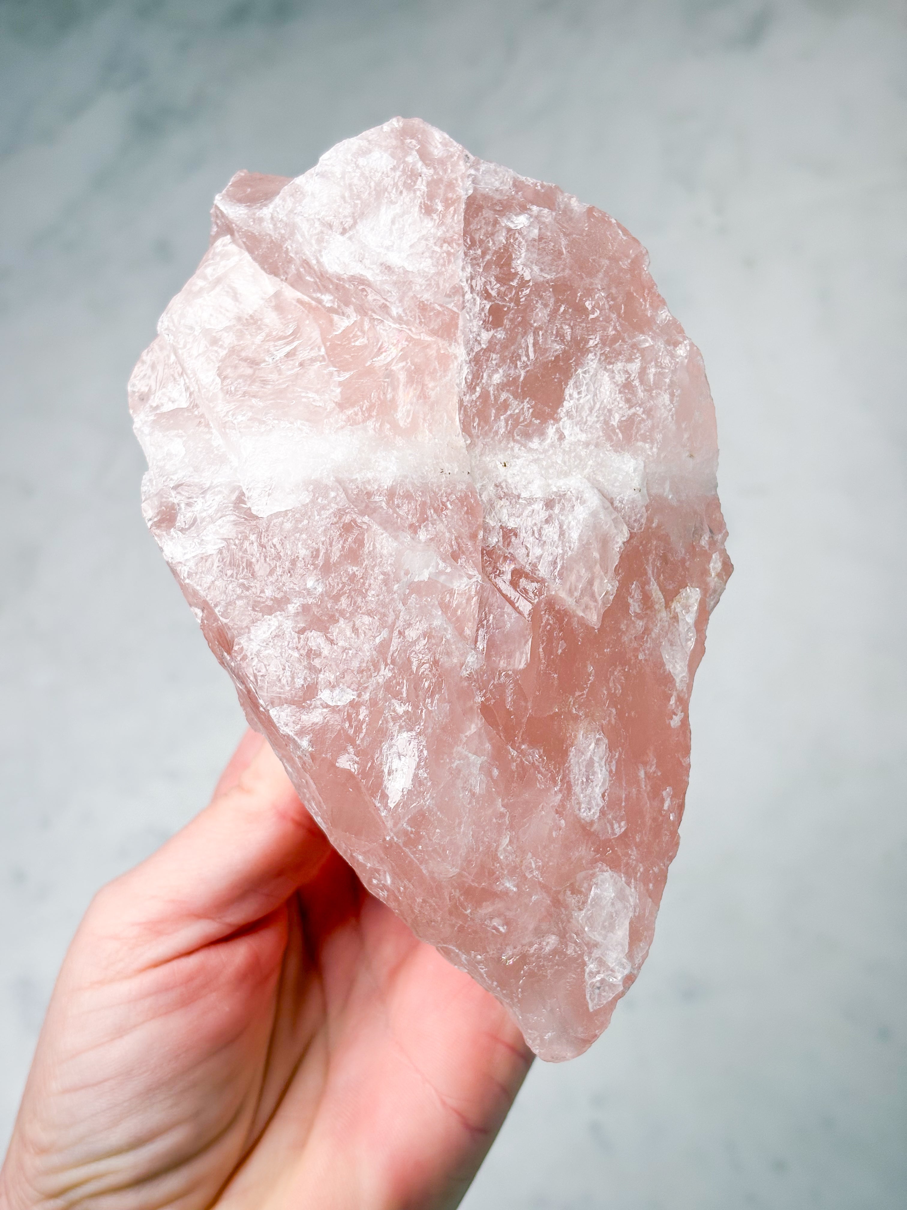 Jätte-rosenkvarts rå (nr 3)