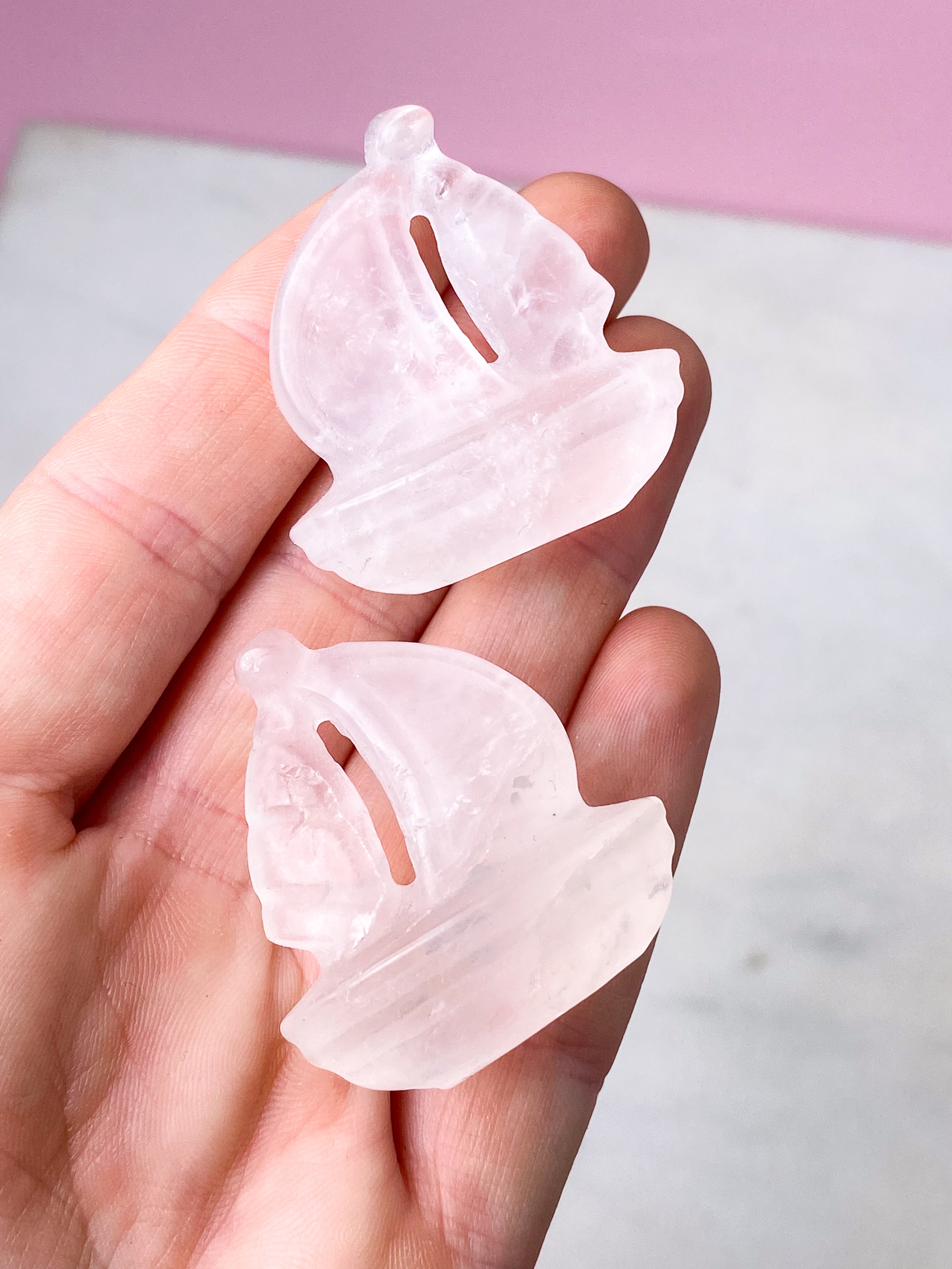 Änglavingar i bergkristall