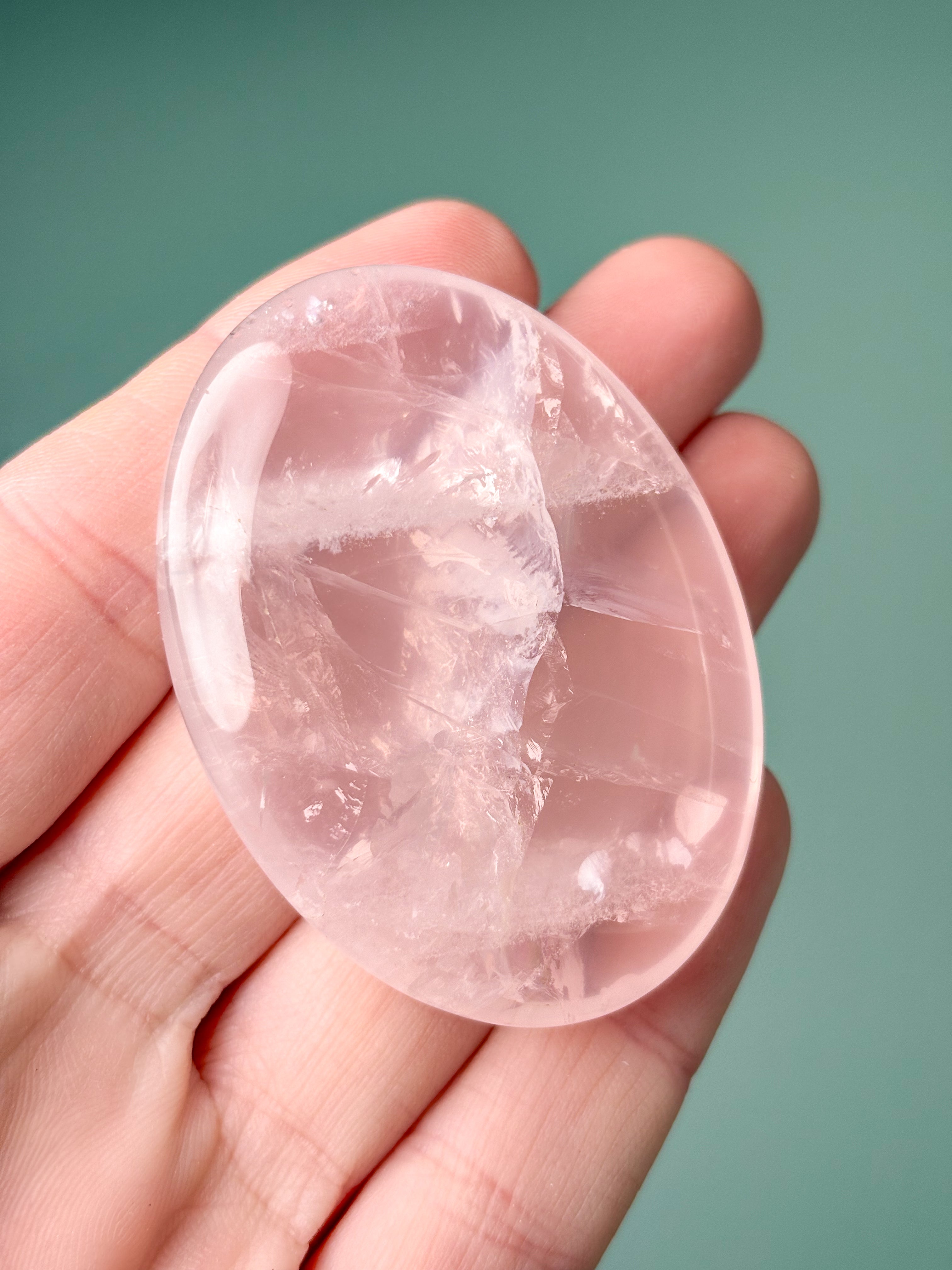 Rosenkvarts Palmsten (nr 19) Exklusiv kvalitet