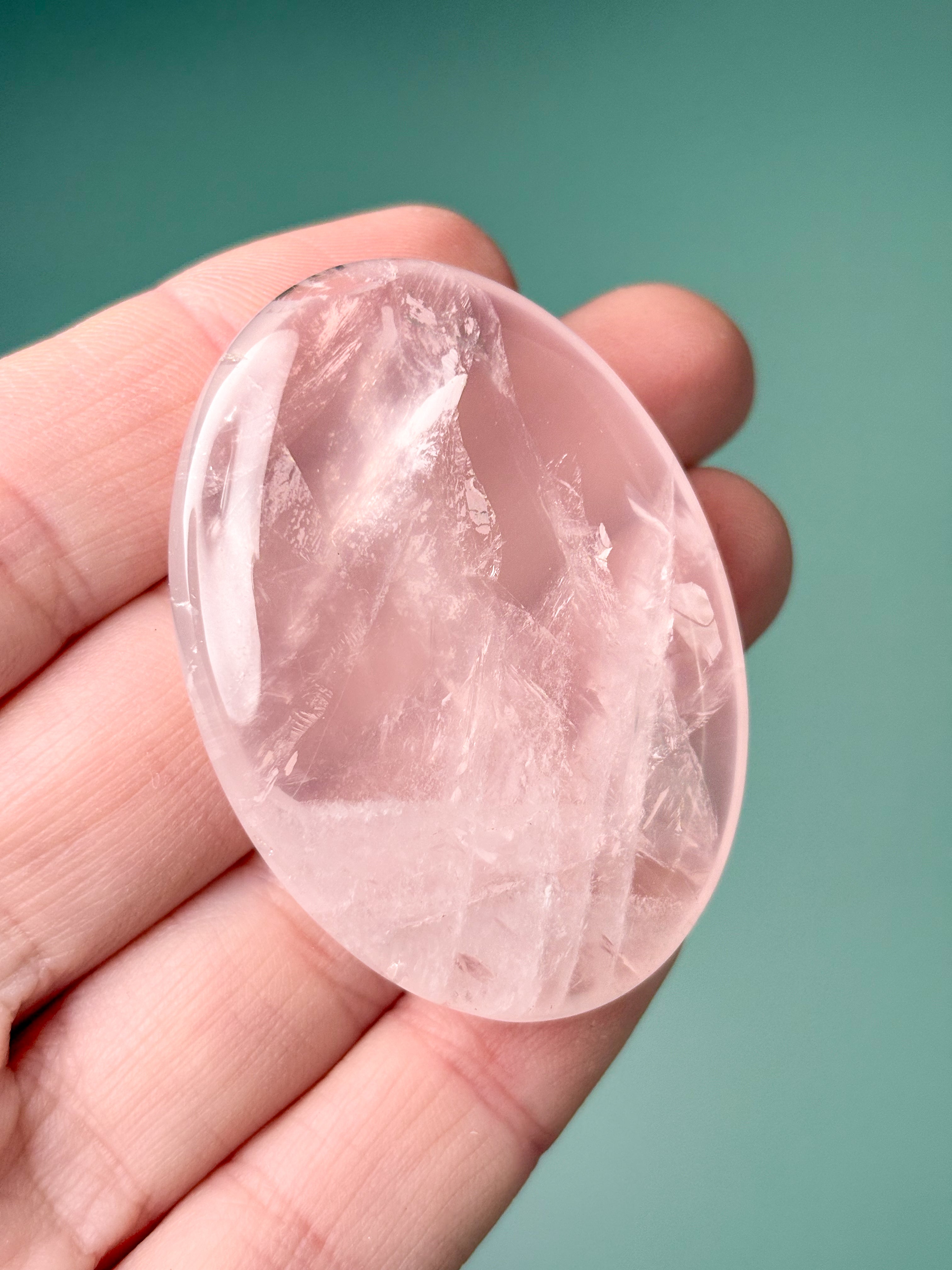 Rosenkvarts Palmsten (nr 23) Exklusiv kvalitet