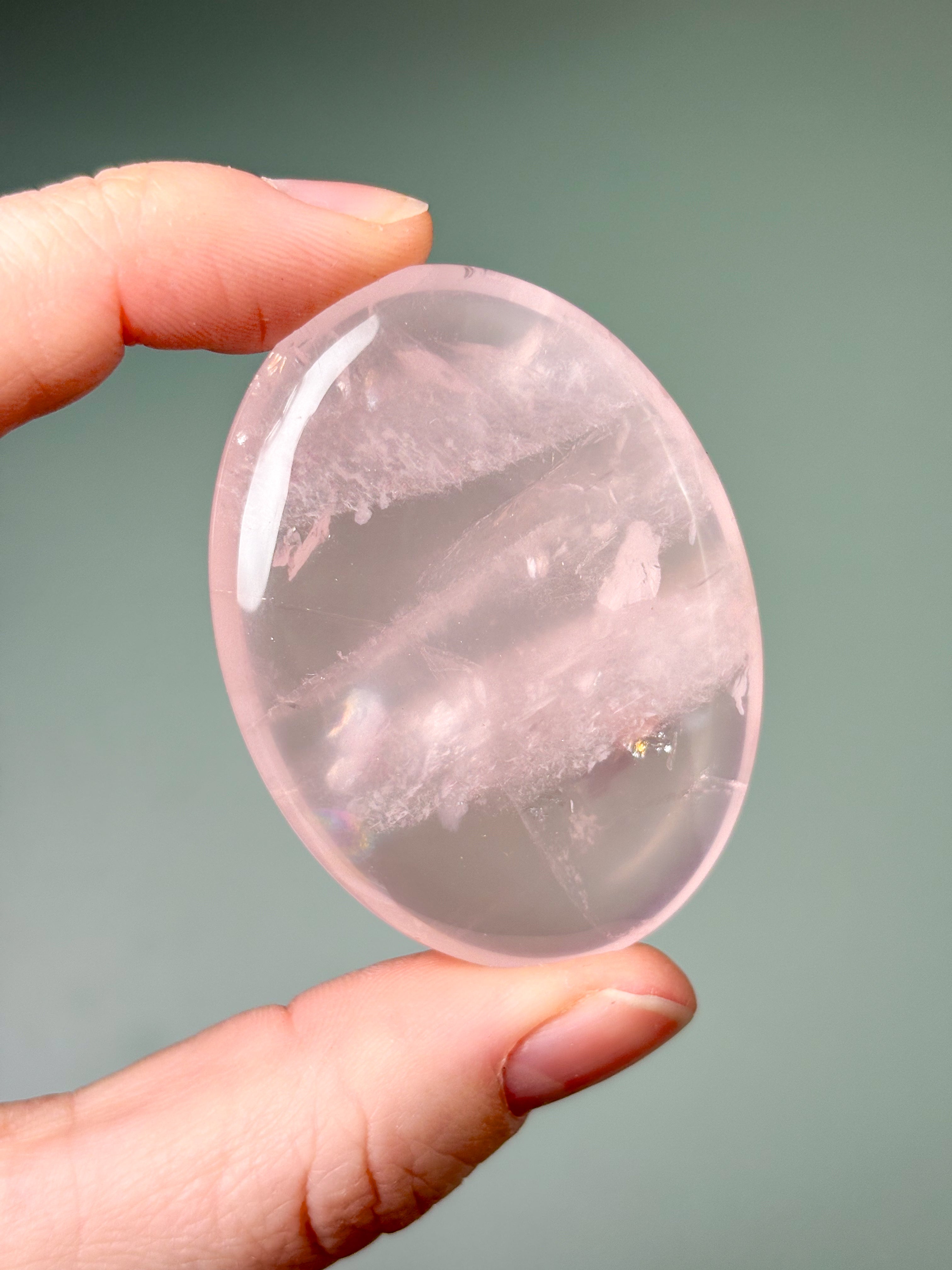 Rosenkvarts Palmsten (nr 25) Exklusiv kvalitet