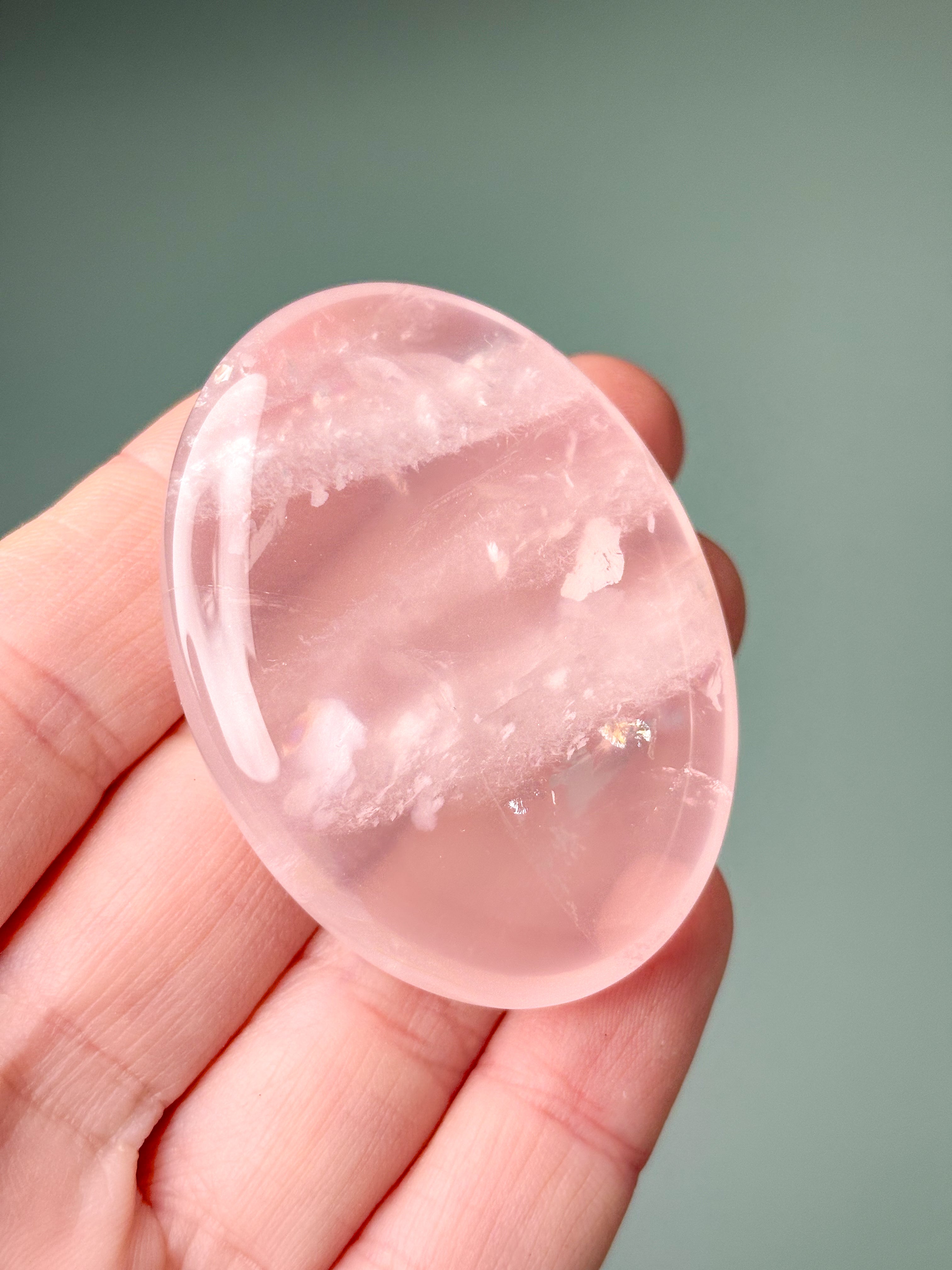 Rosenkvarts Palmsten (nr 25) Exklusiv kvalitet