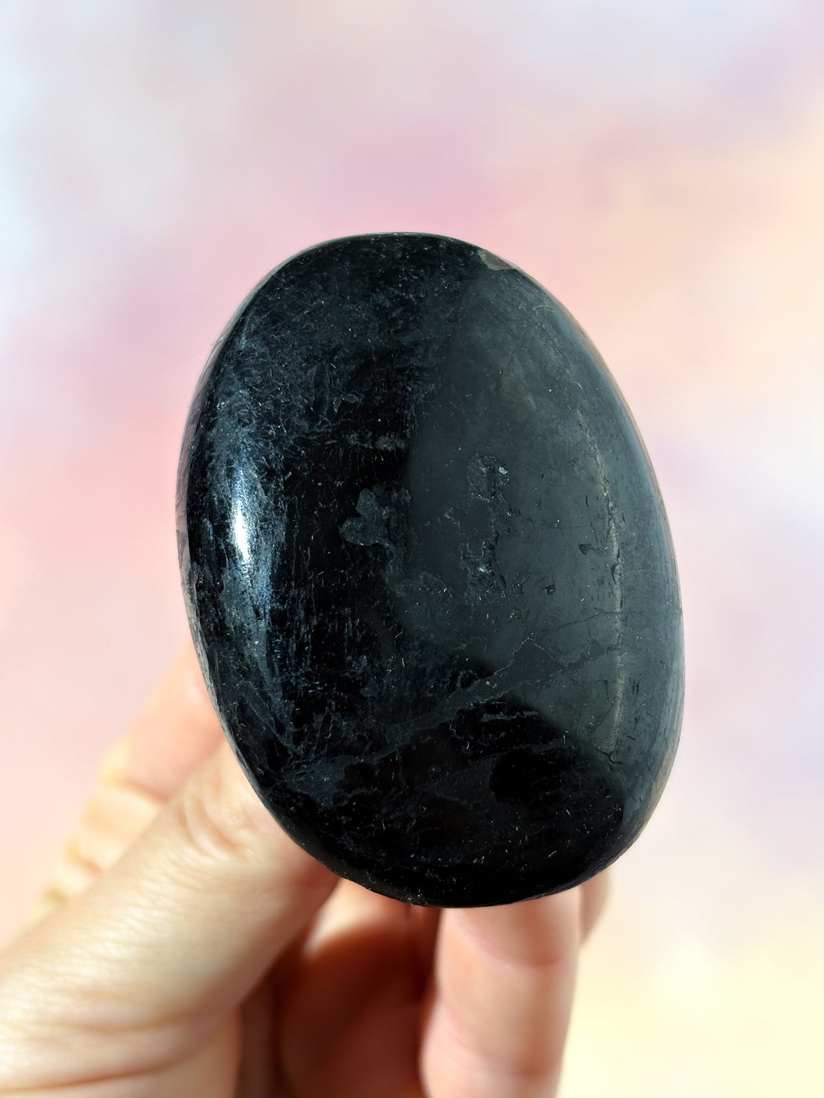 Svart Turmalin Palmstone (Nr. 7)