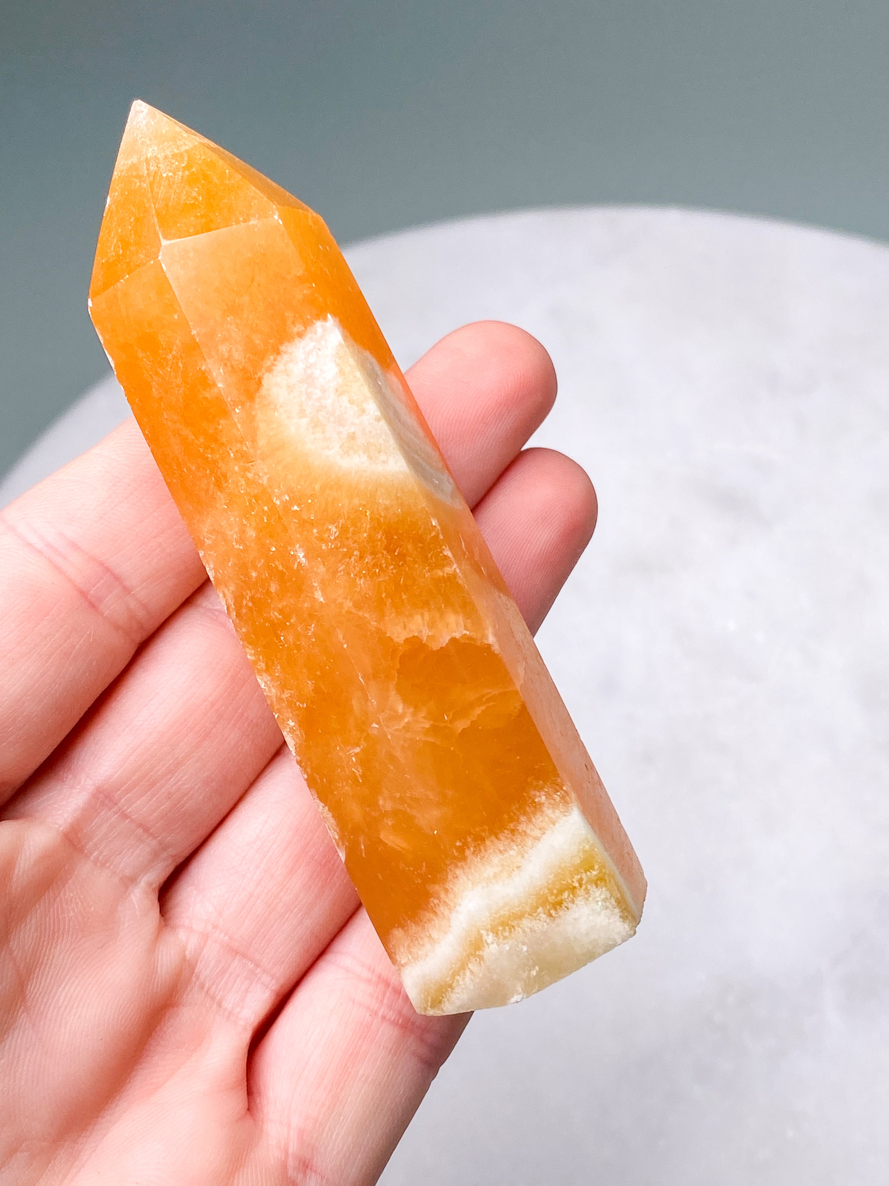 Orange kalcittorn (nr 2)