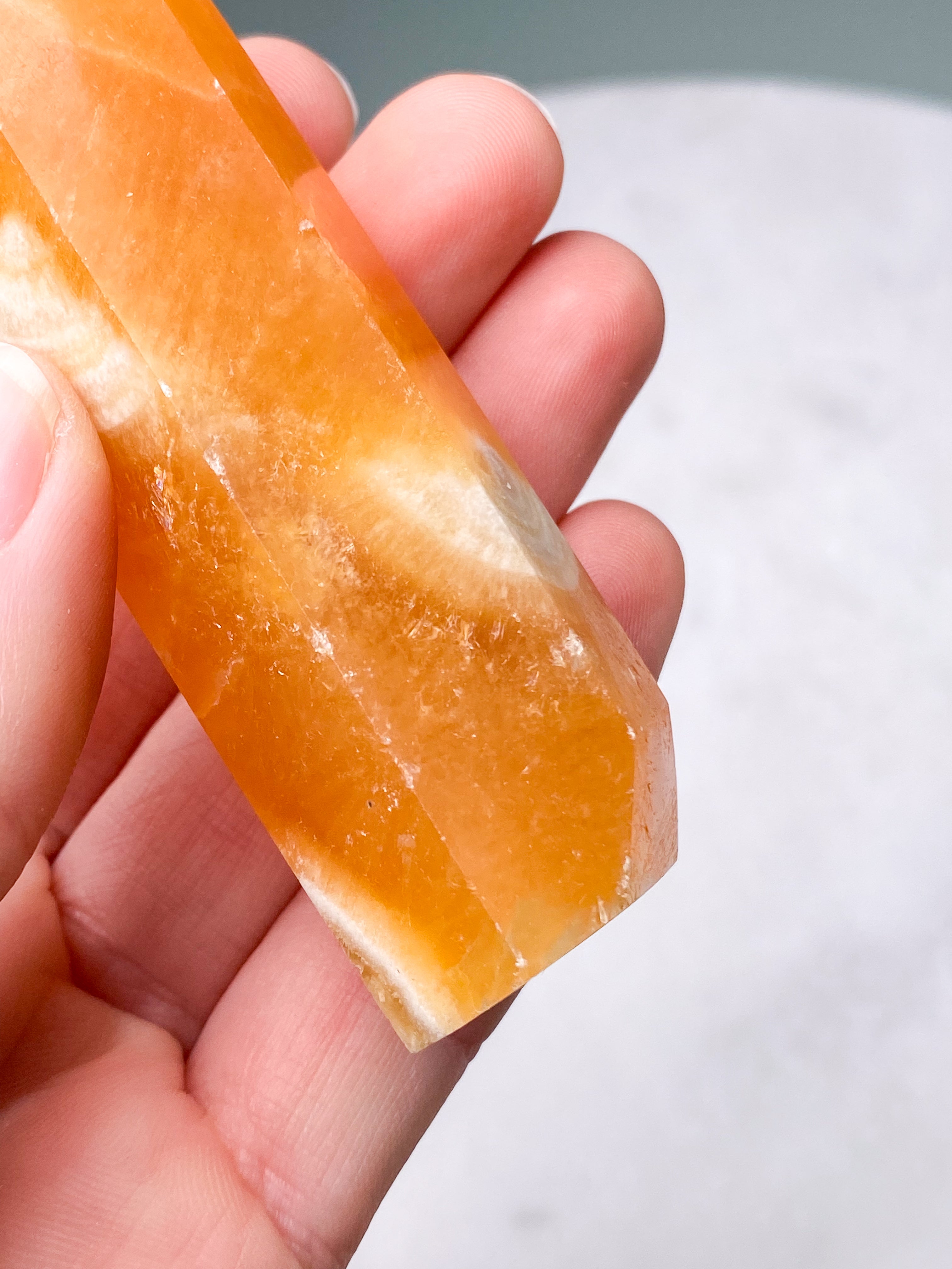 Orange kalcittorn (nr 2)