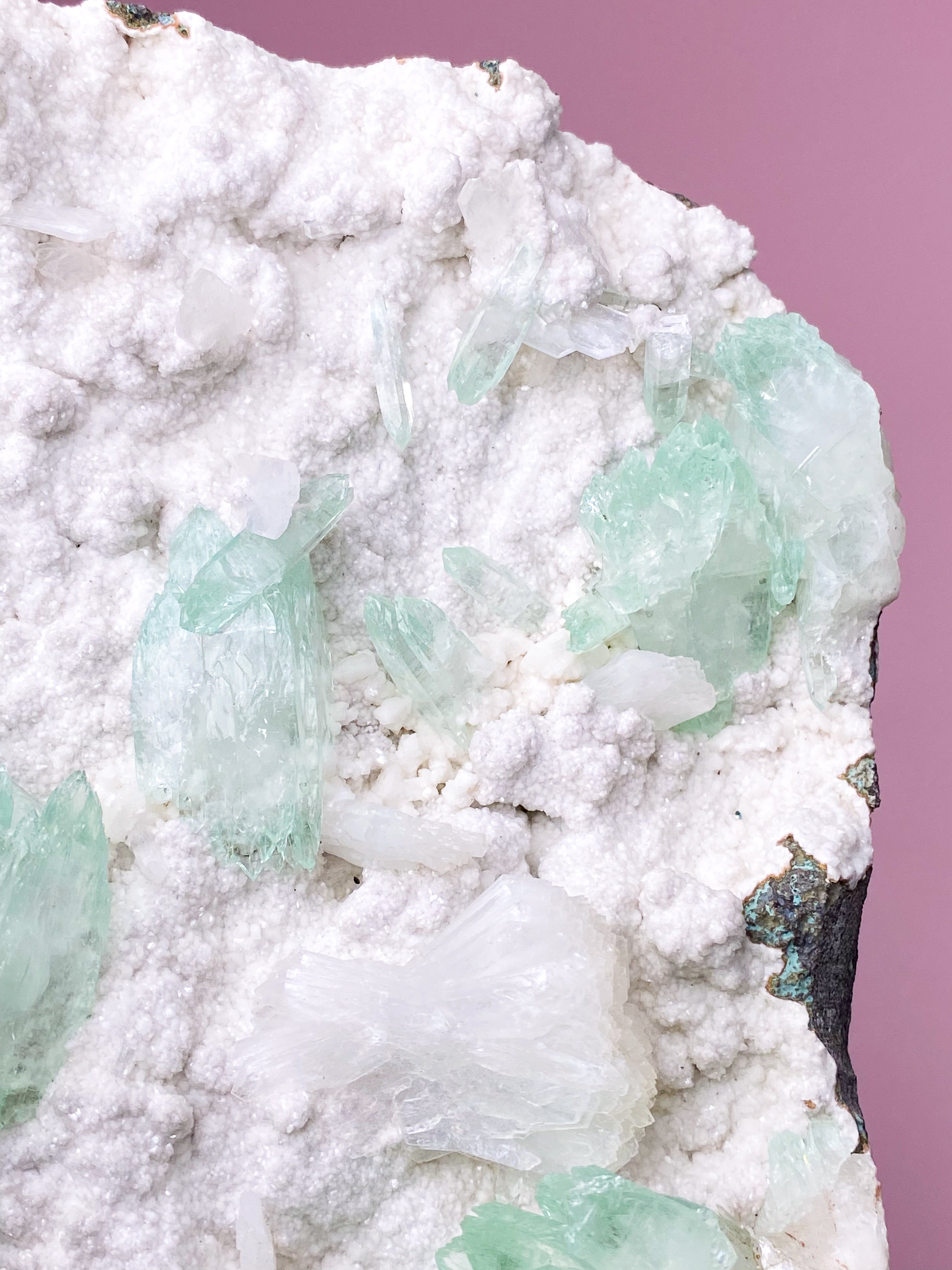 Grönt apofyllitkluster (nr 38)