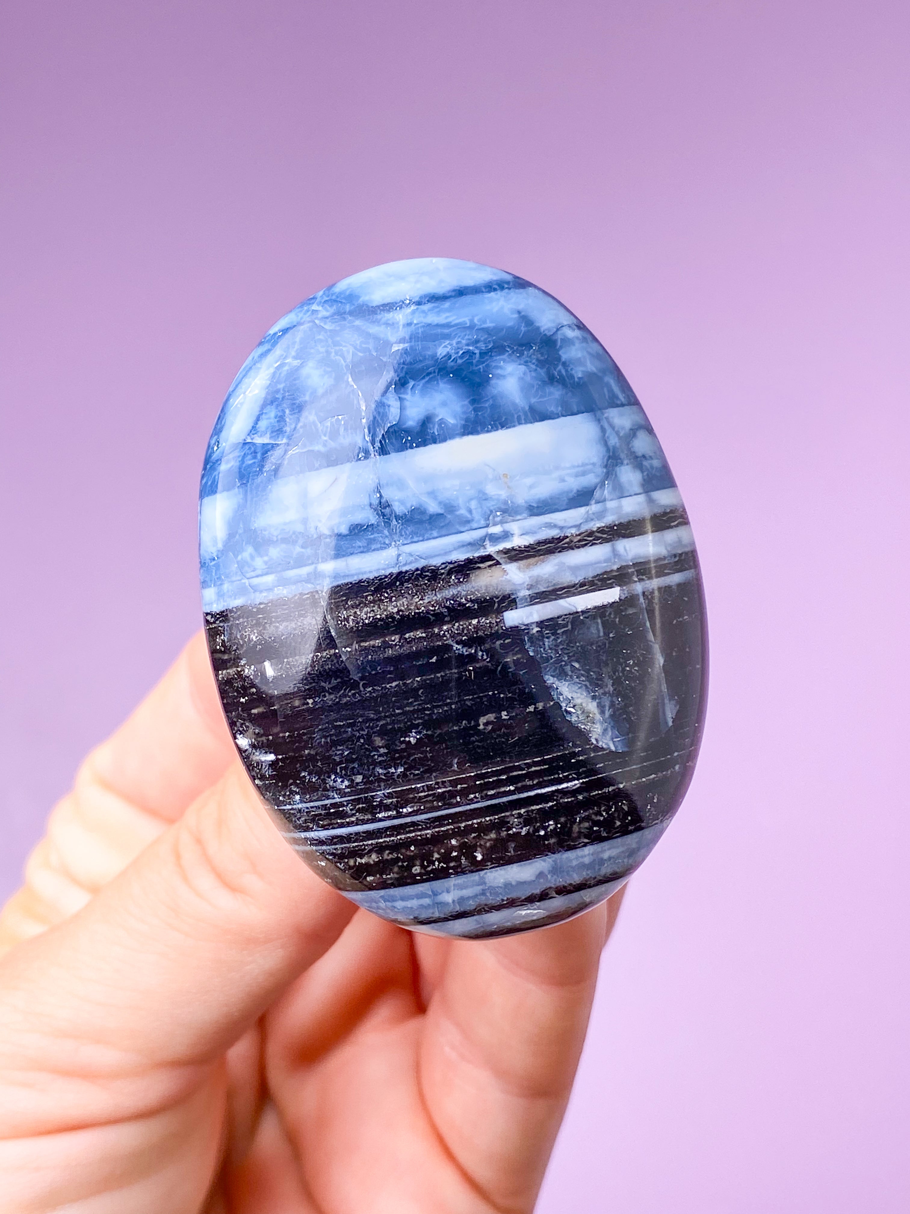 Blå Opal Palmstone (Nr. 6)