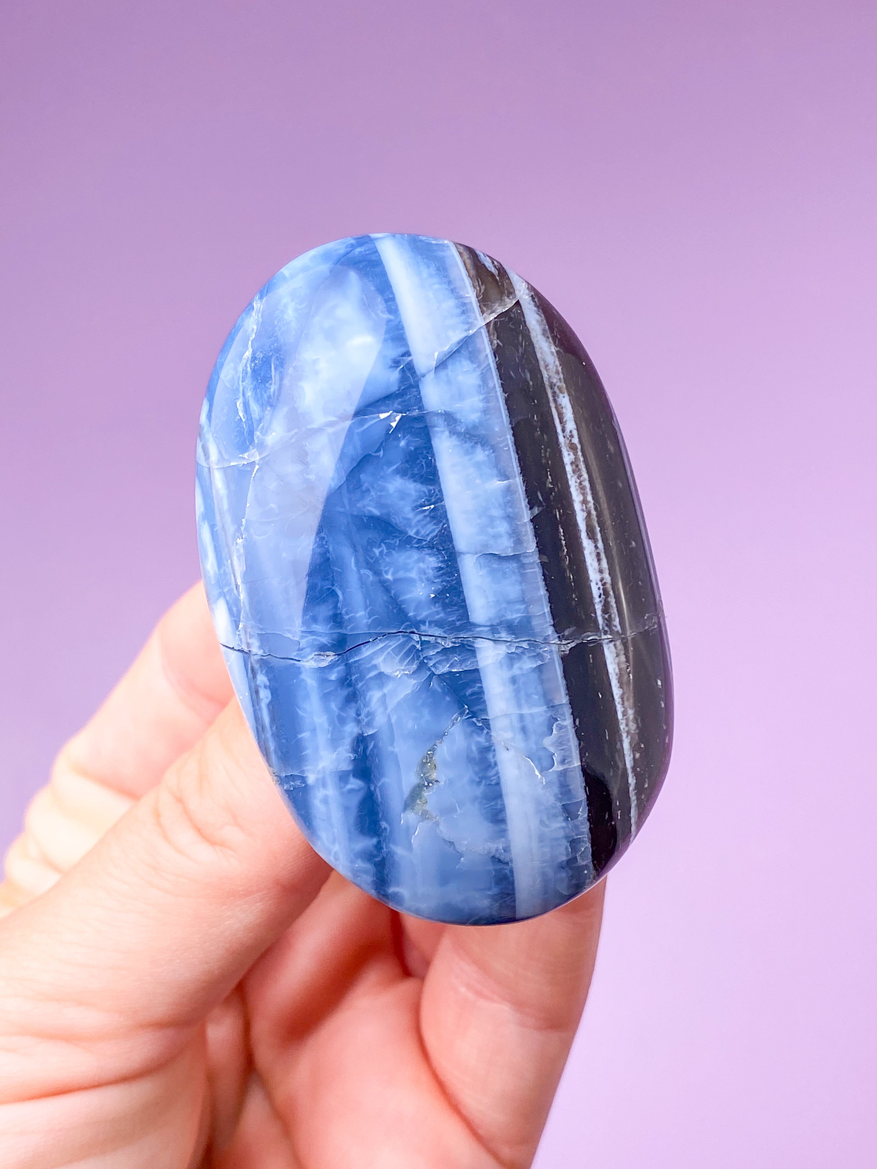 Blå Opal Palmstone (Nr. 7)