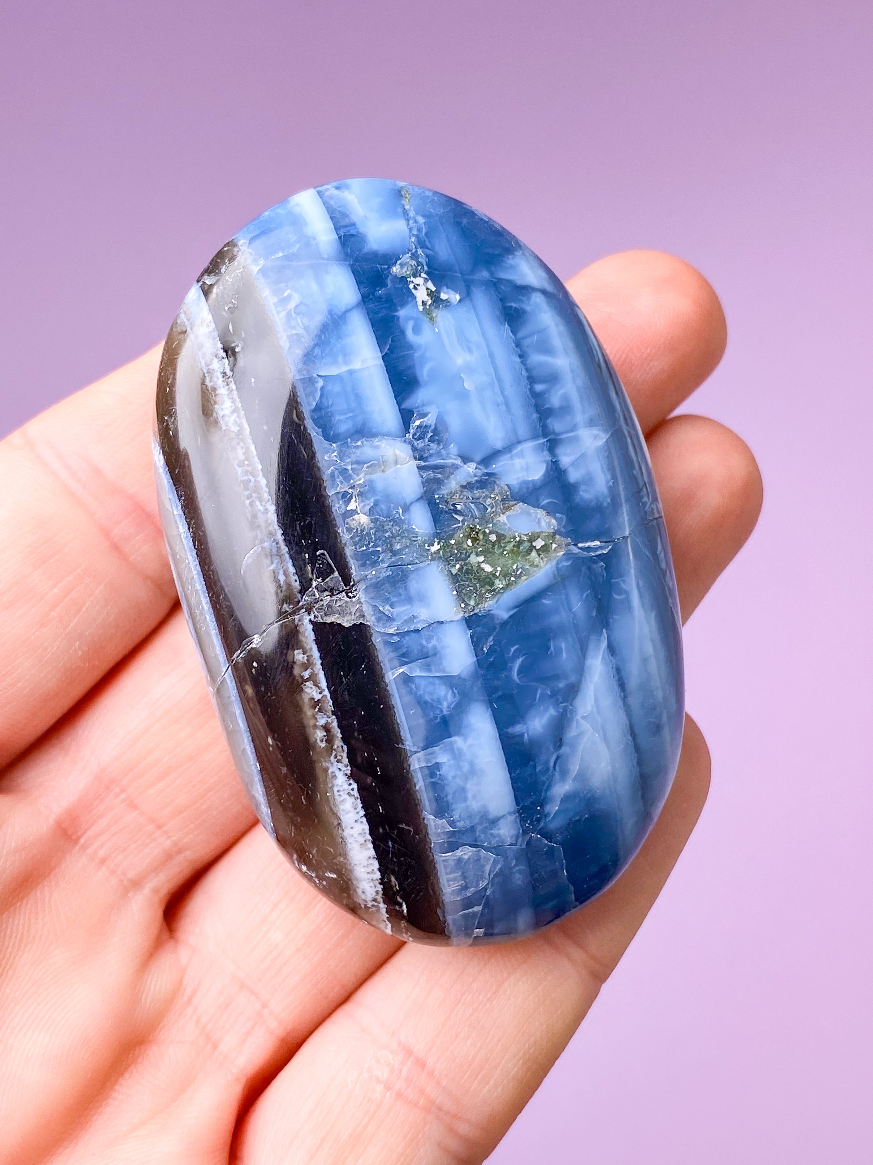 Blå Opal Palmstone (Nr. 7)