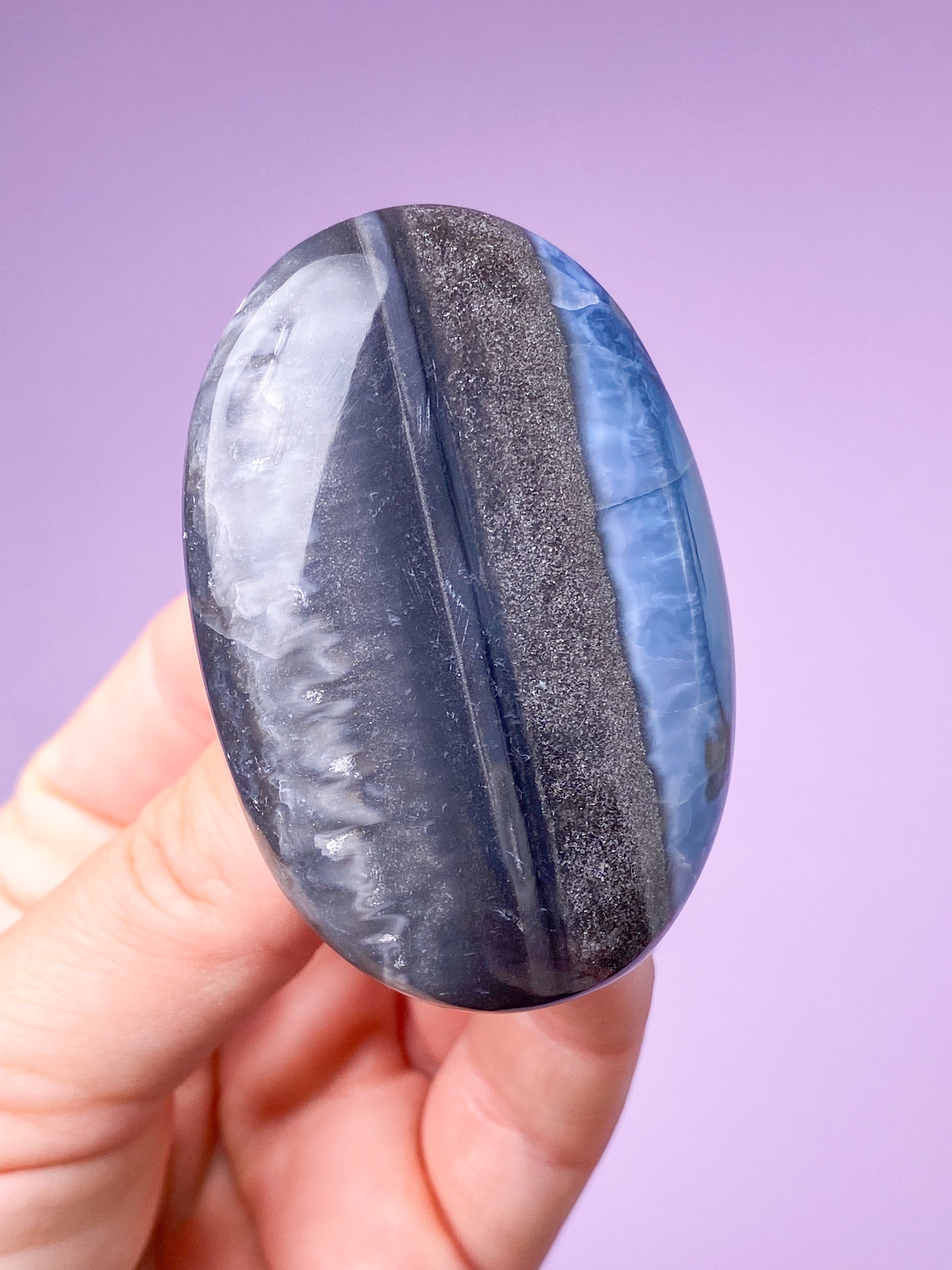Blå Opal Palmstone (Nr. 10)