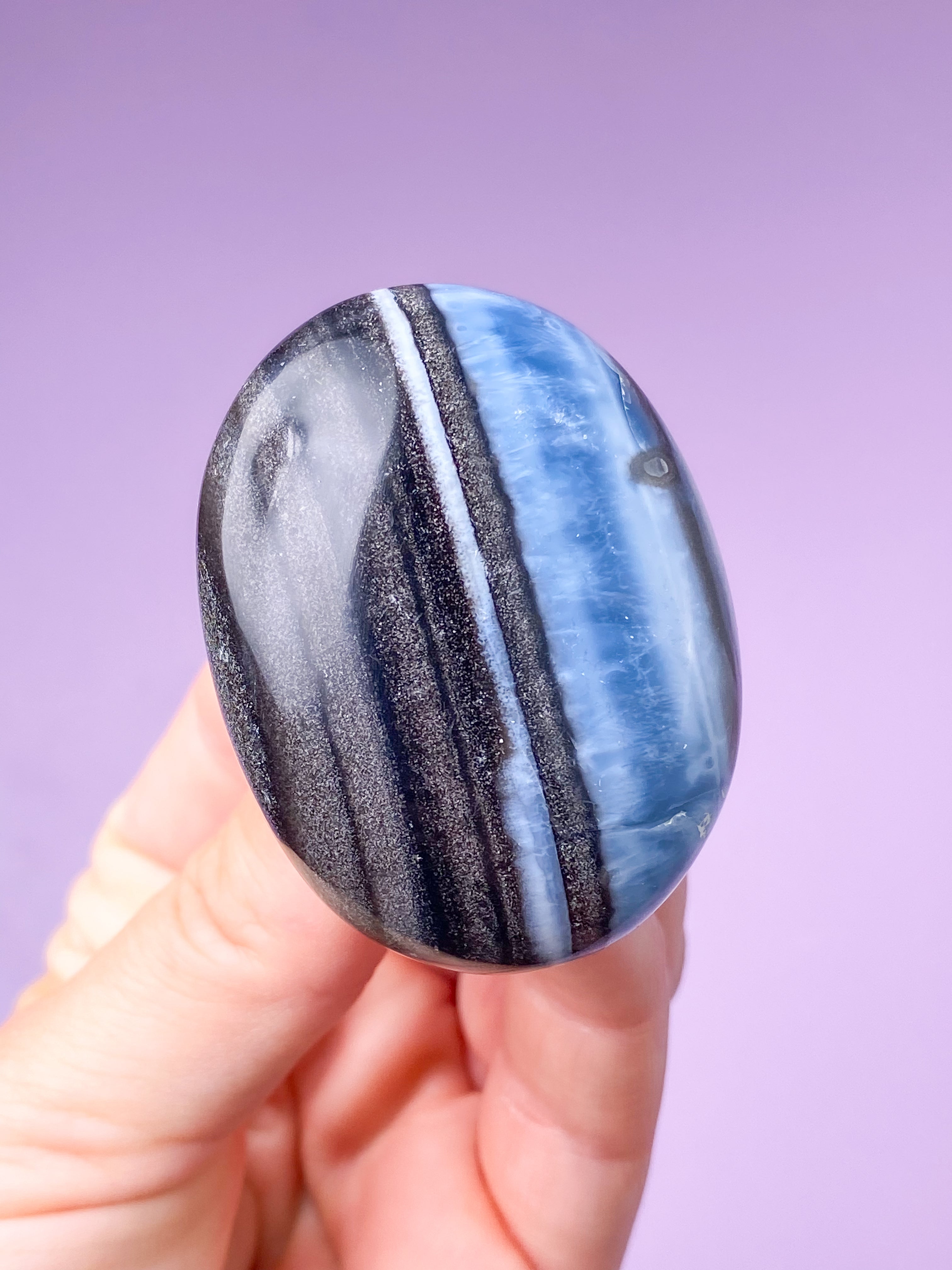 Blå Opal Palmstone (Nr. 12)
