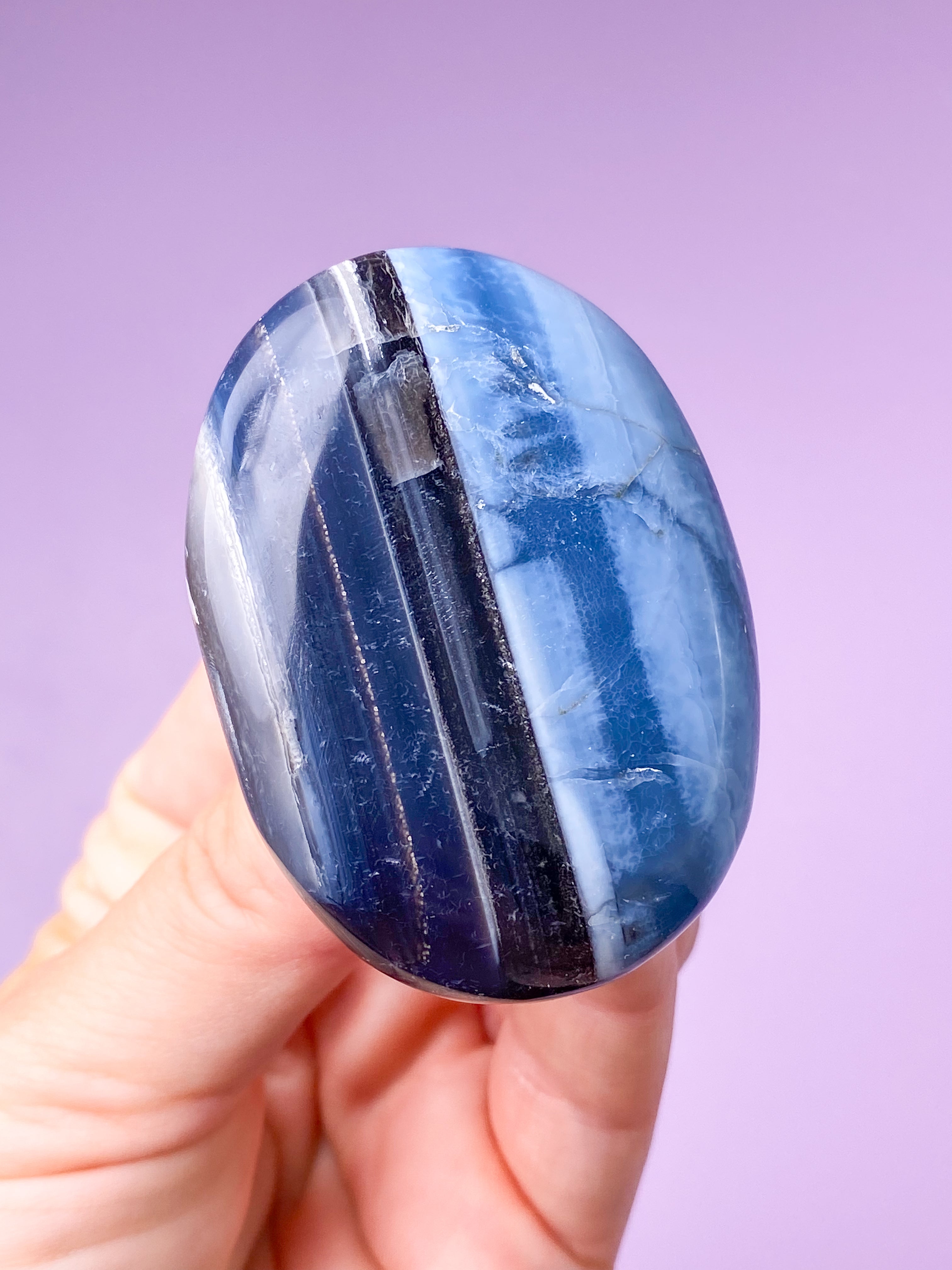 Blå Opal Palmstone (Nr. 13)