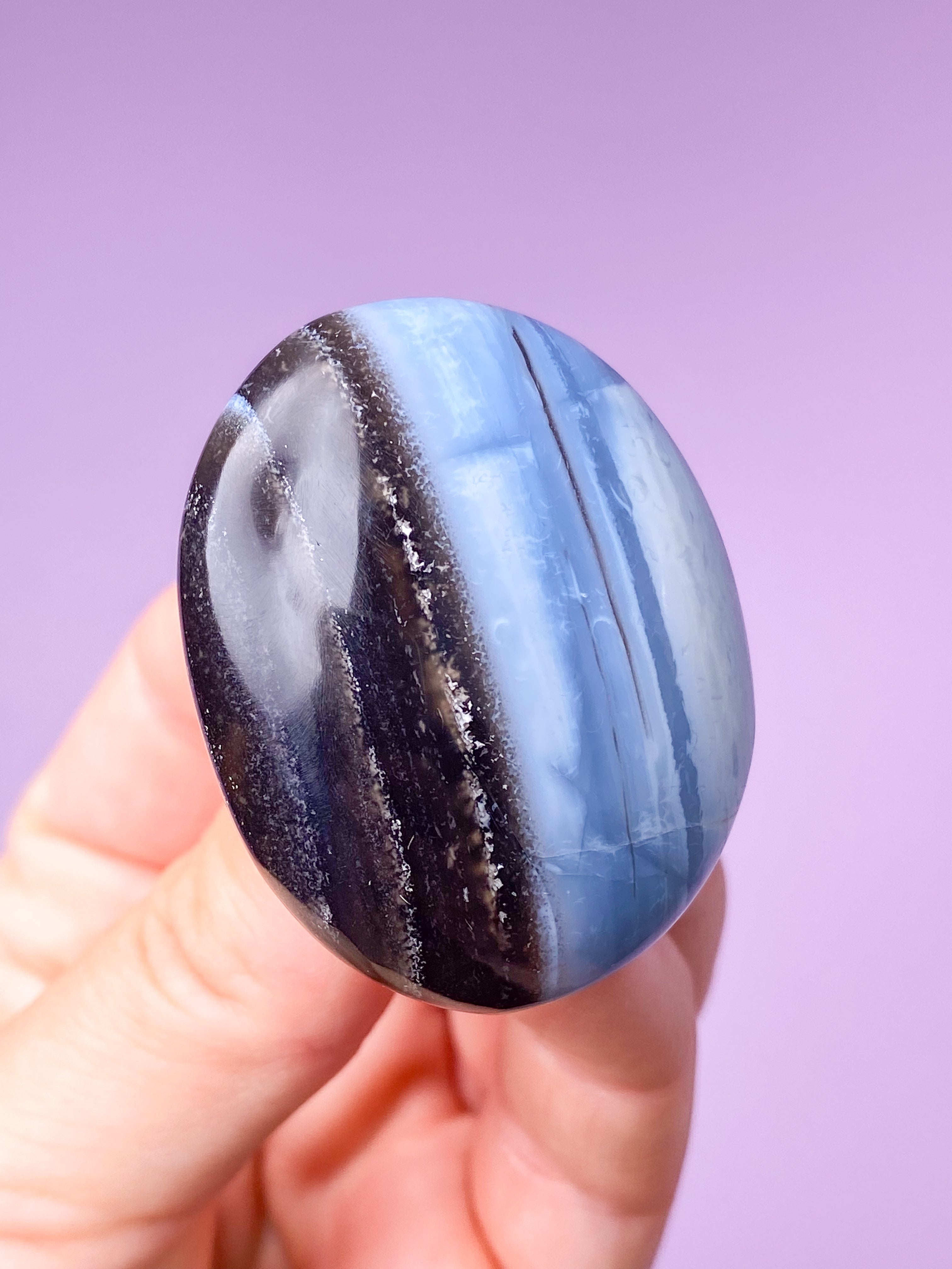 Blå Opal Palmstone (Nr. 14)