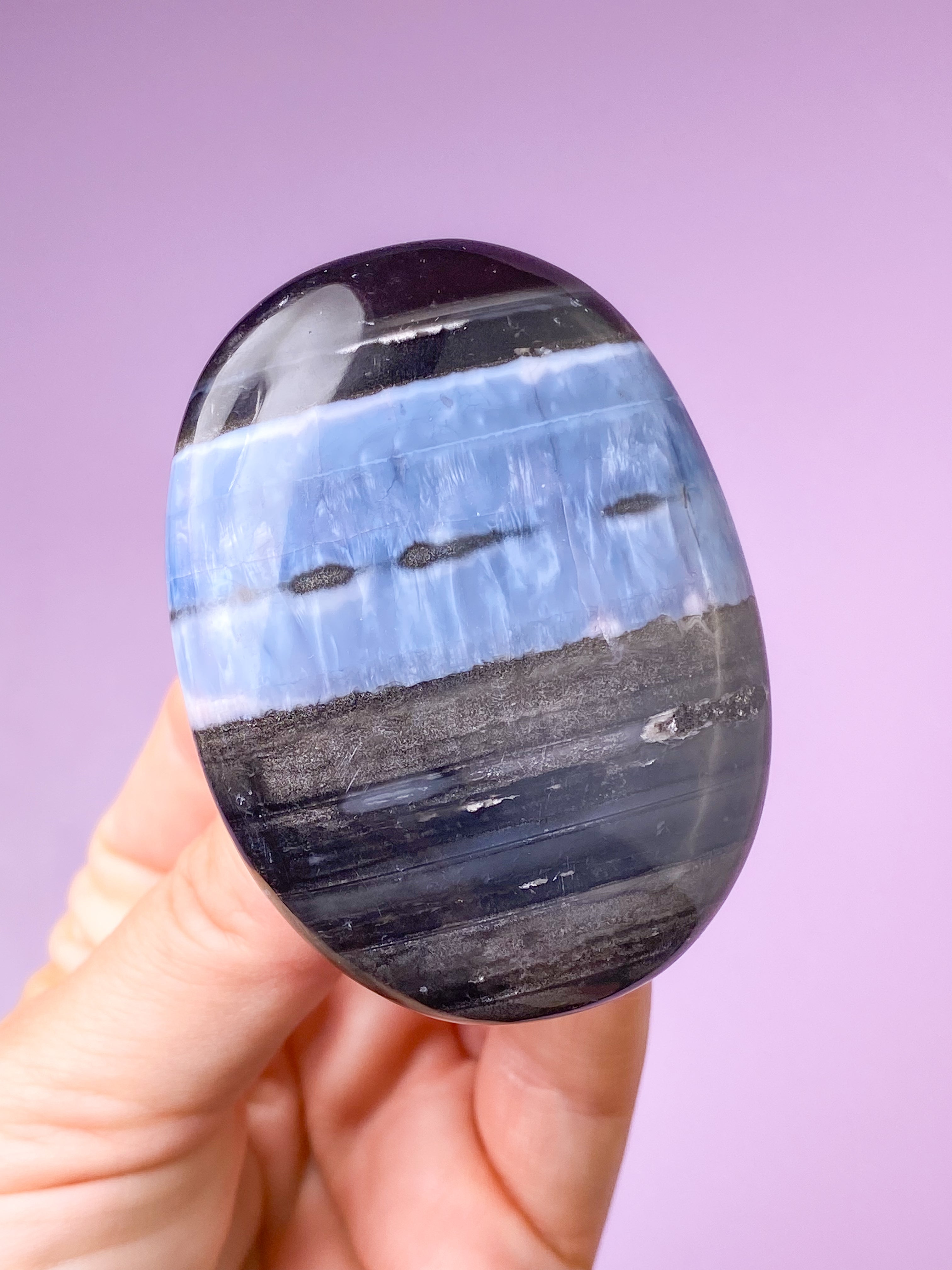 Blå Opal Palmstone (Nr. 15)