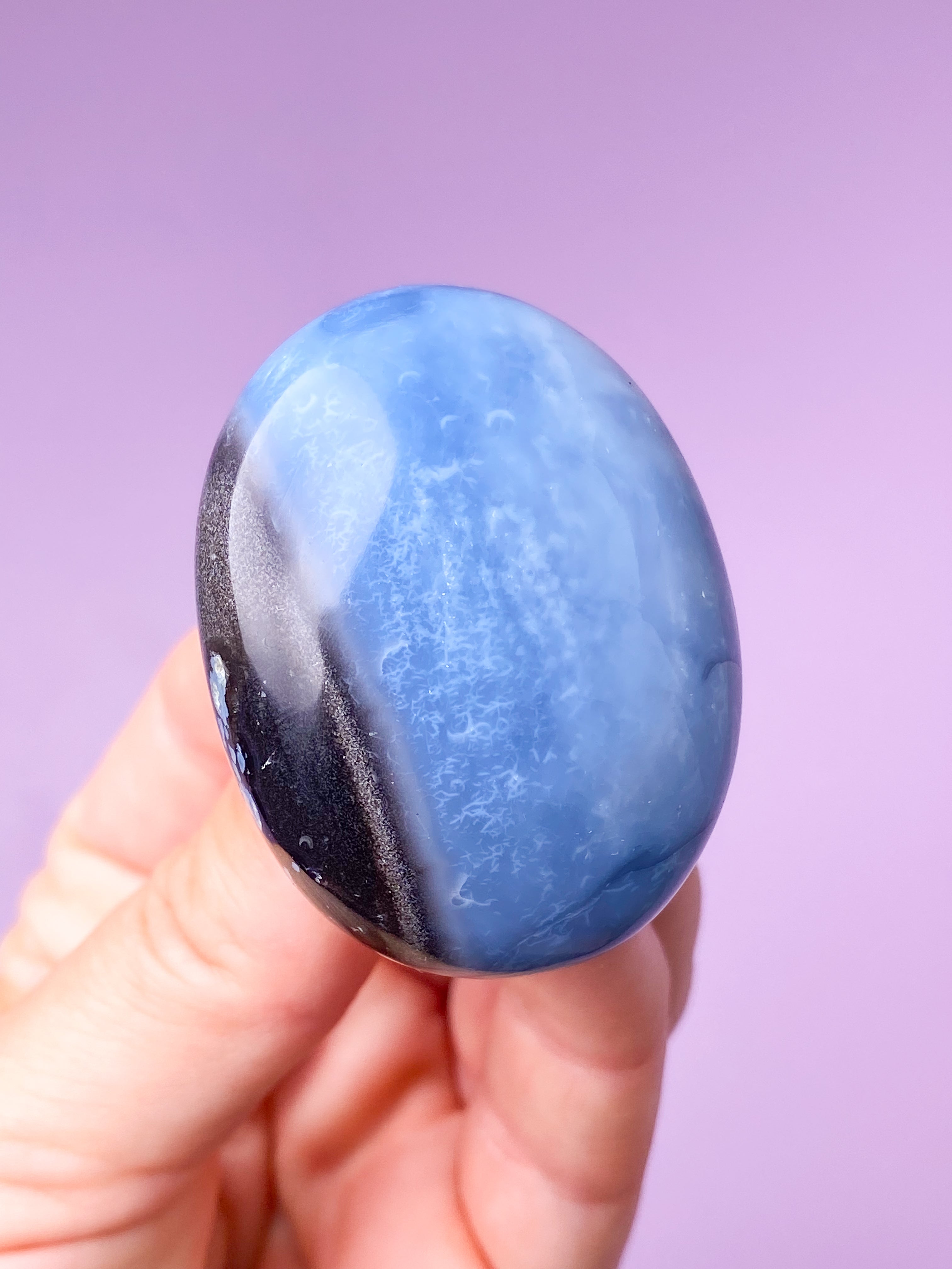 Blå Opal Palmstone (Nr. 16)