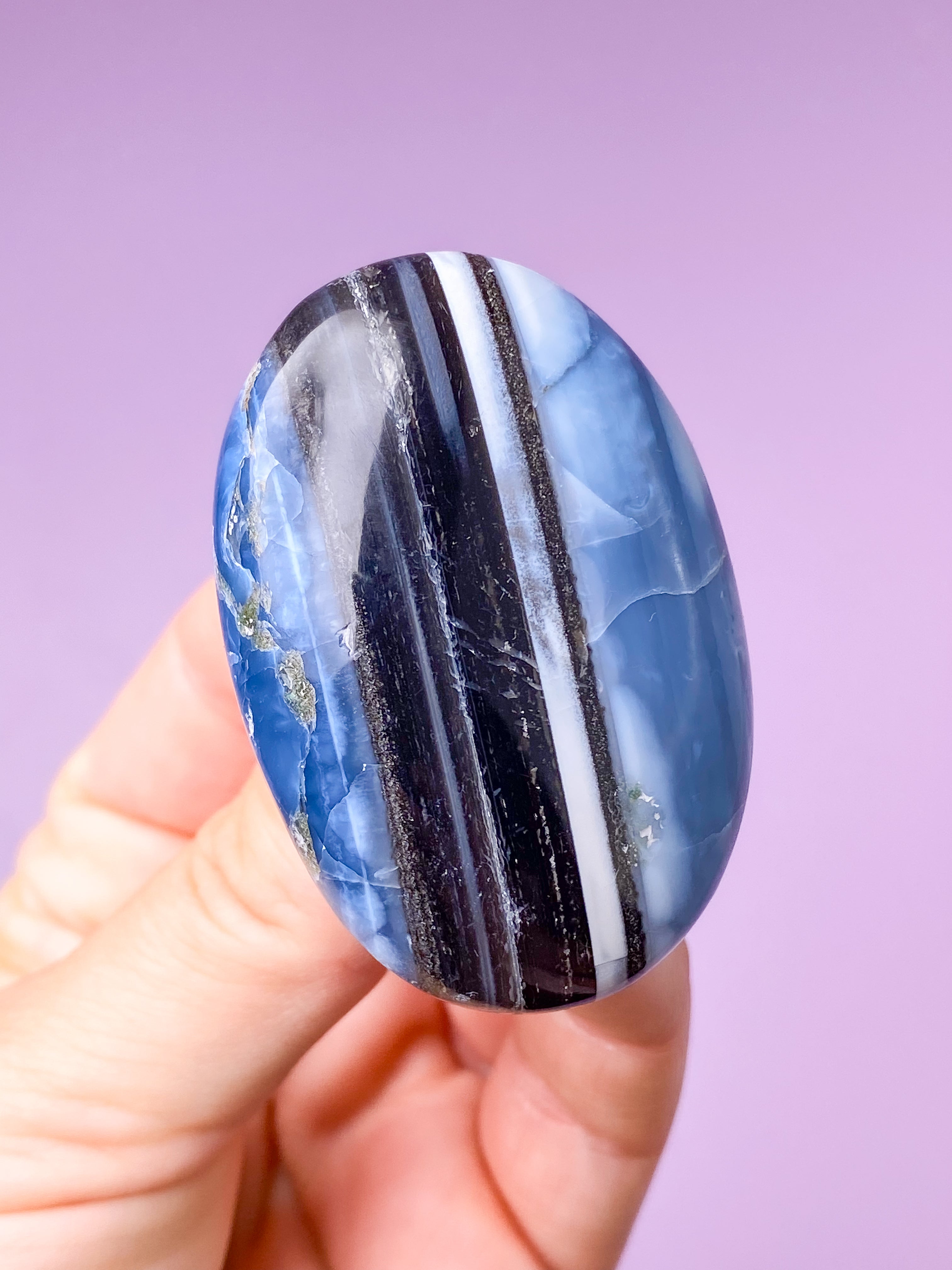 Blå Opal Palmstone (Nr. 20)