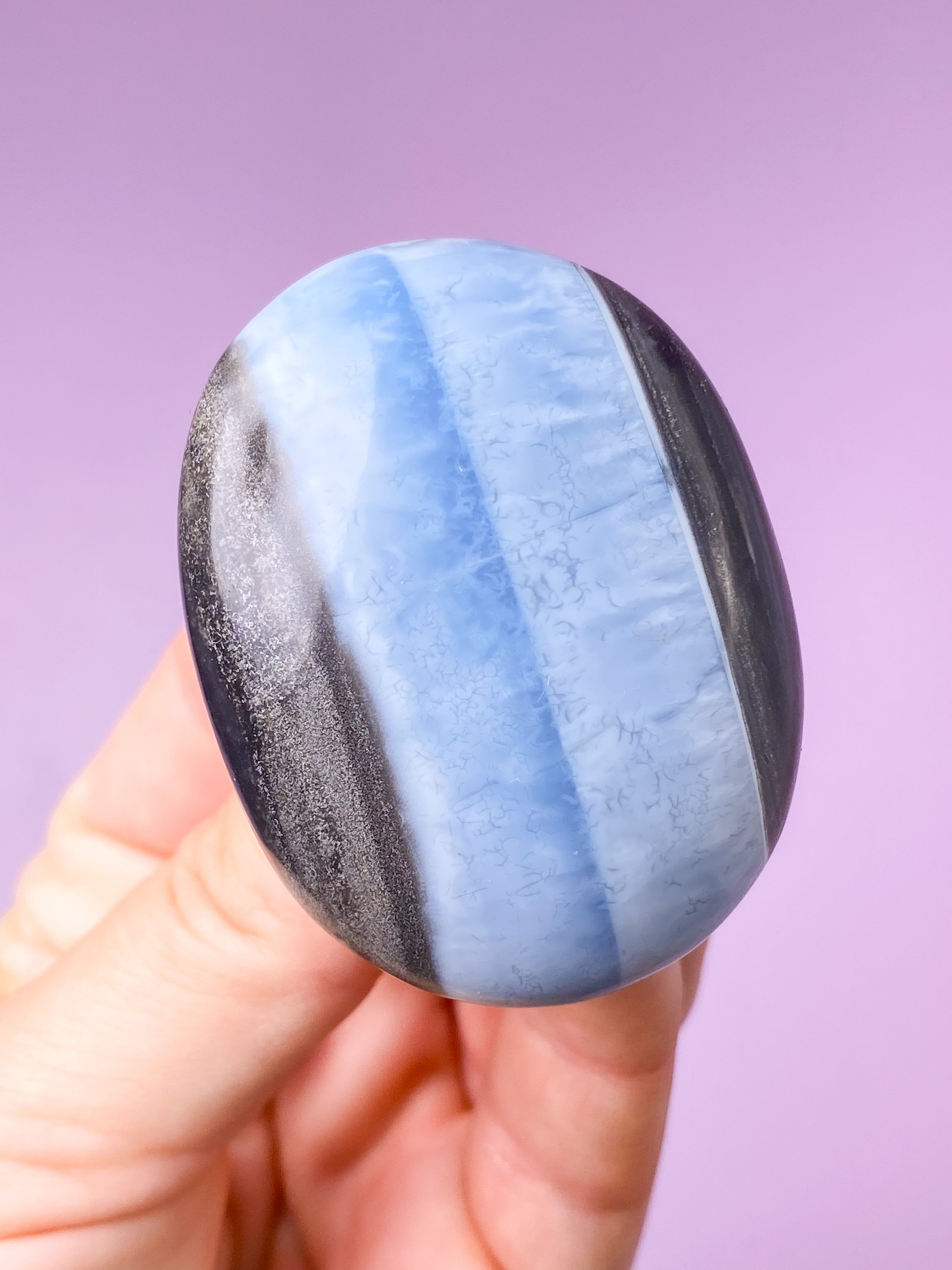 Blå Opal Palmstone (Nr. 23)