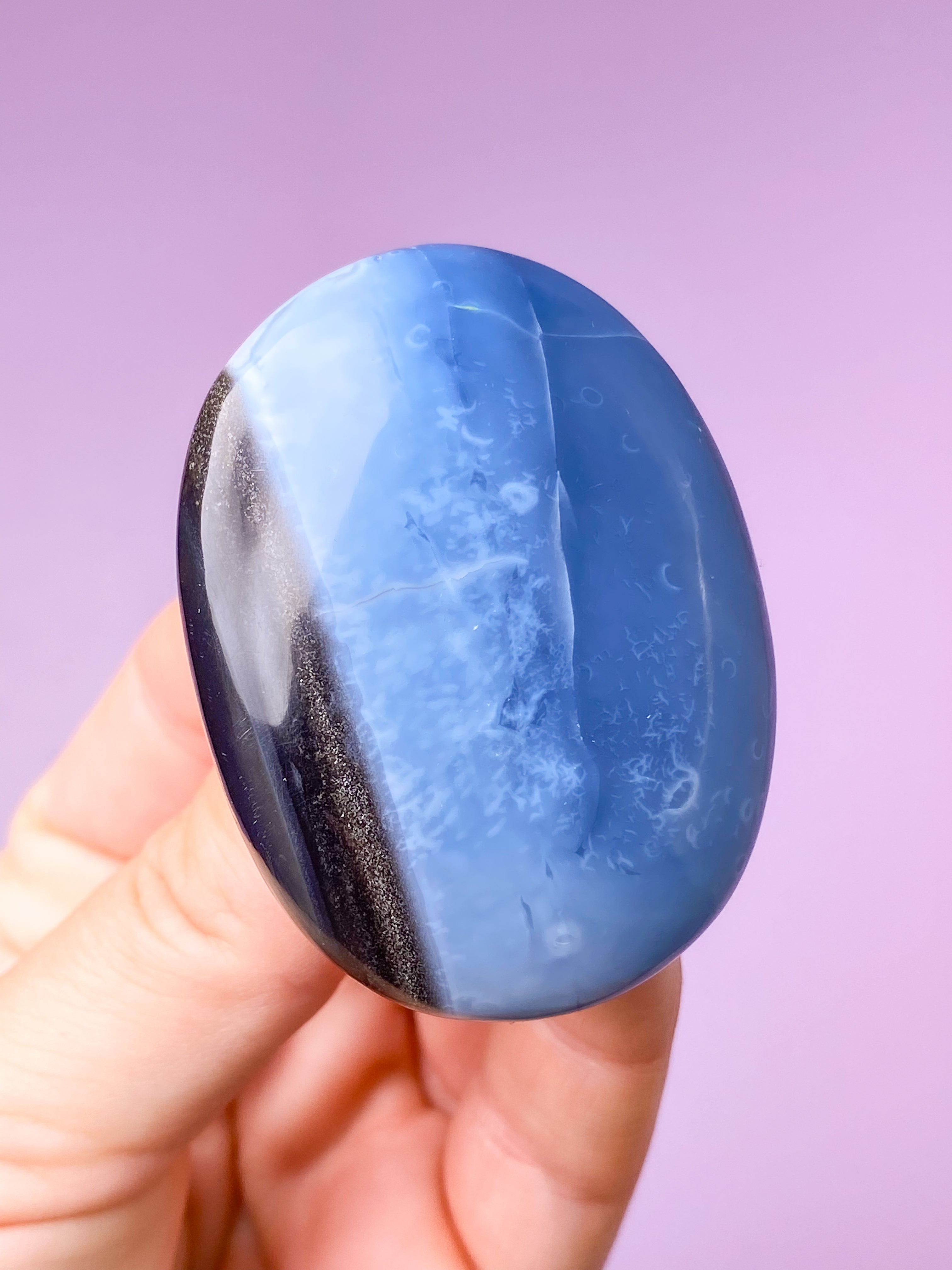 Blå Opal Palmstone (Nr. 27)